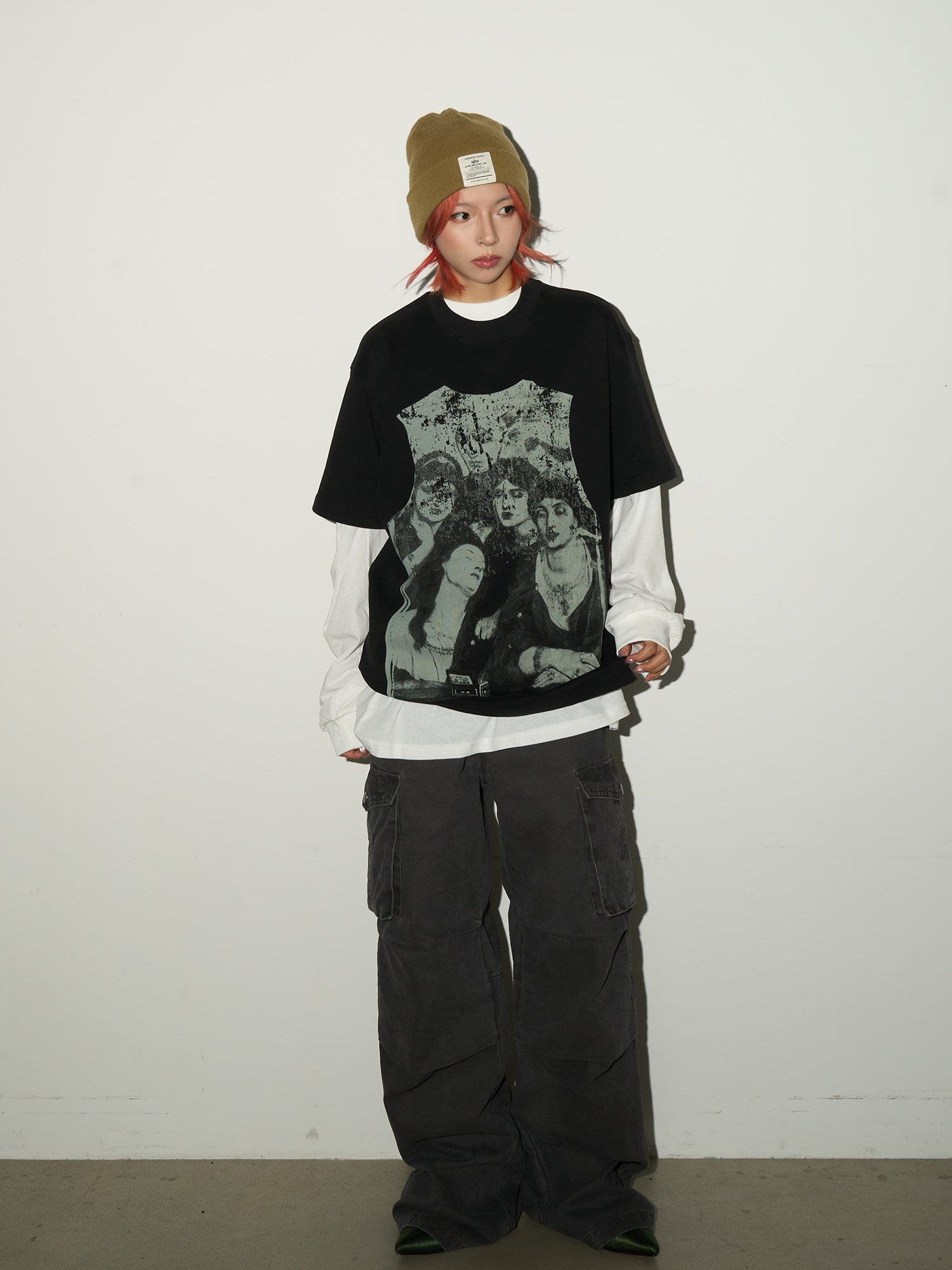 QS738B multi pocket pants