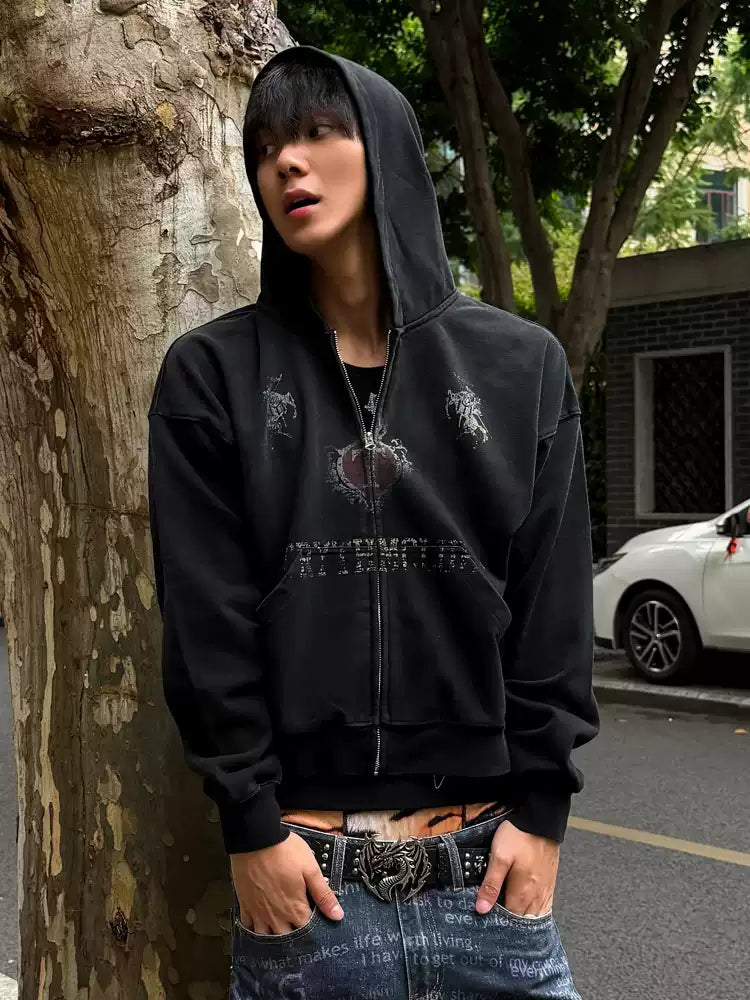 QS925B zip hoodie