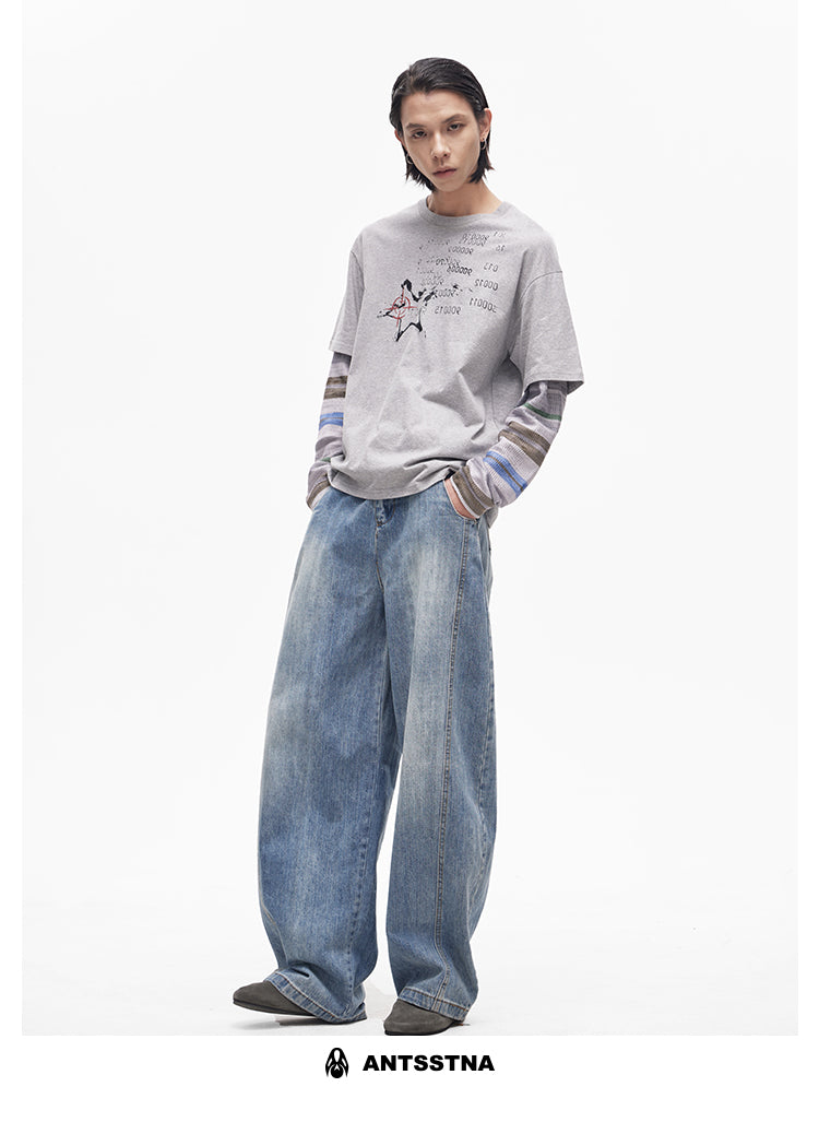 QS417B wide denim