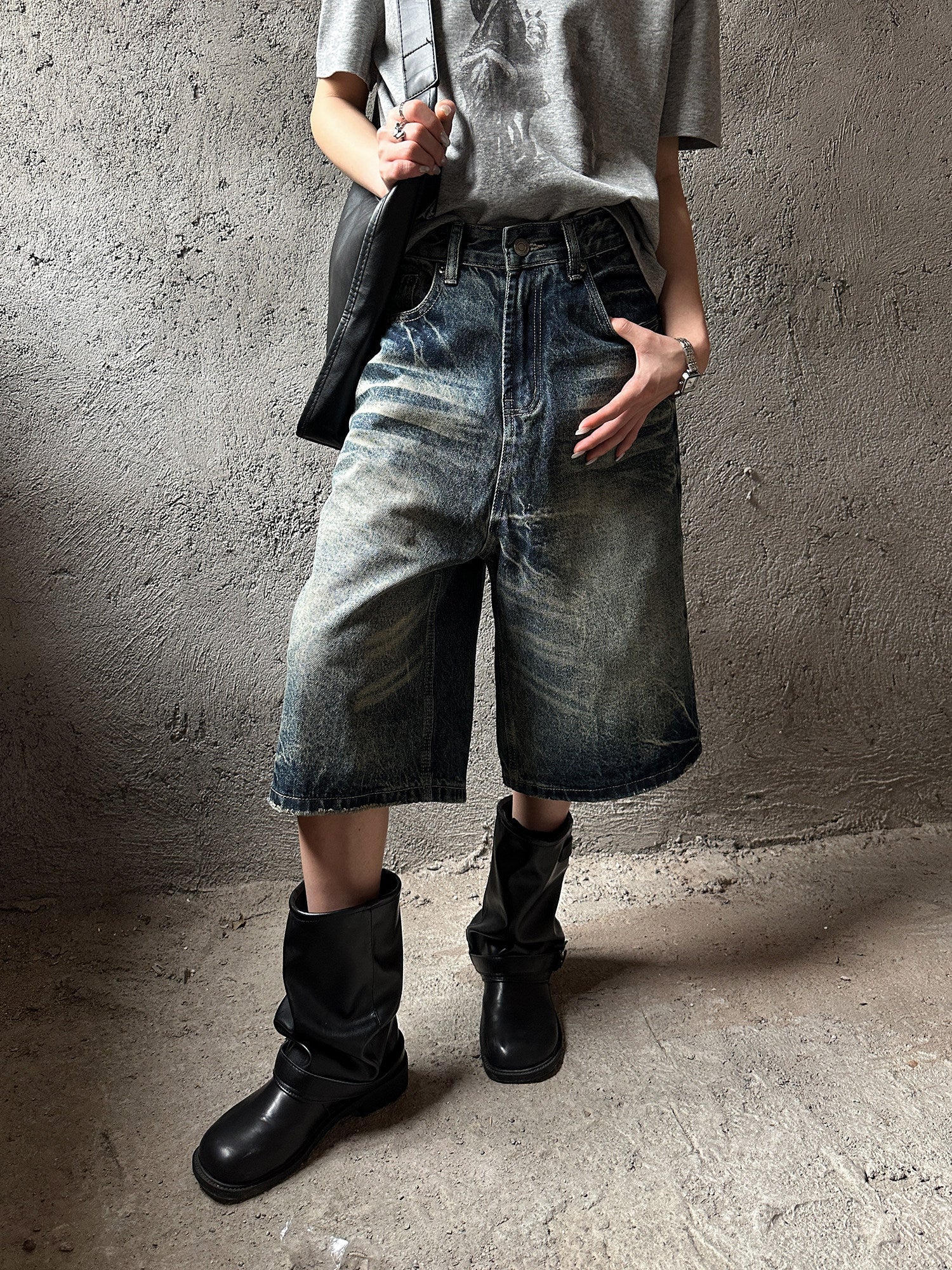 QS819B denim shorts