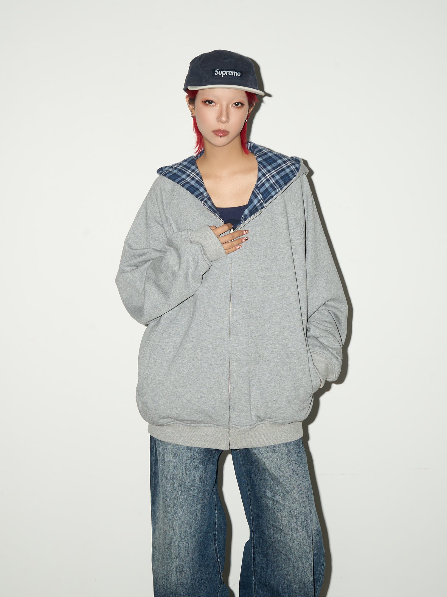QS648B reversible hoodie