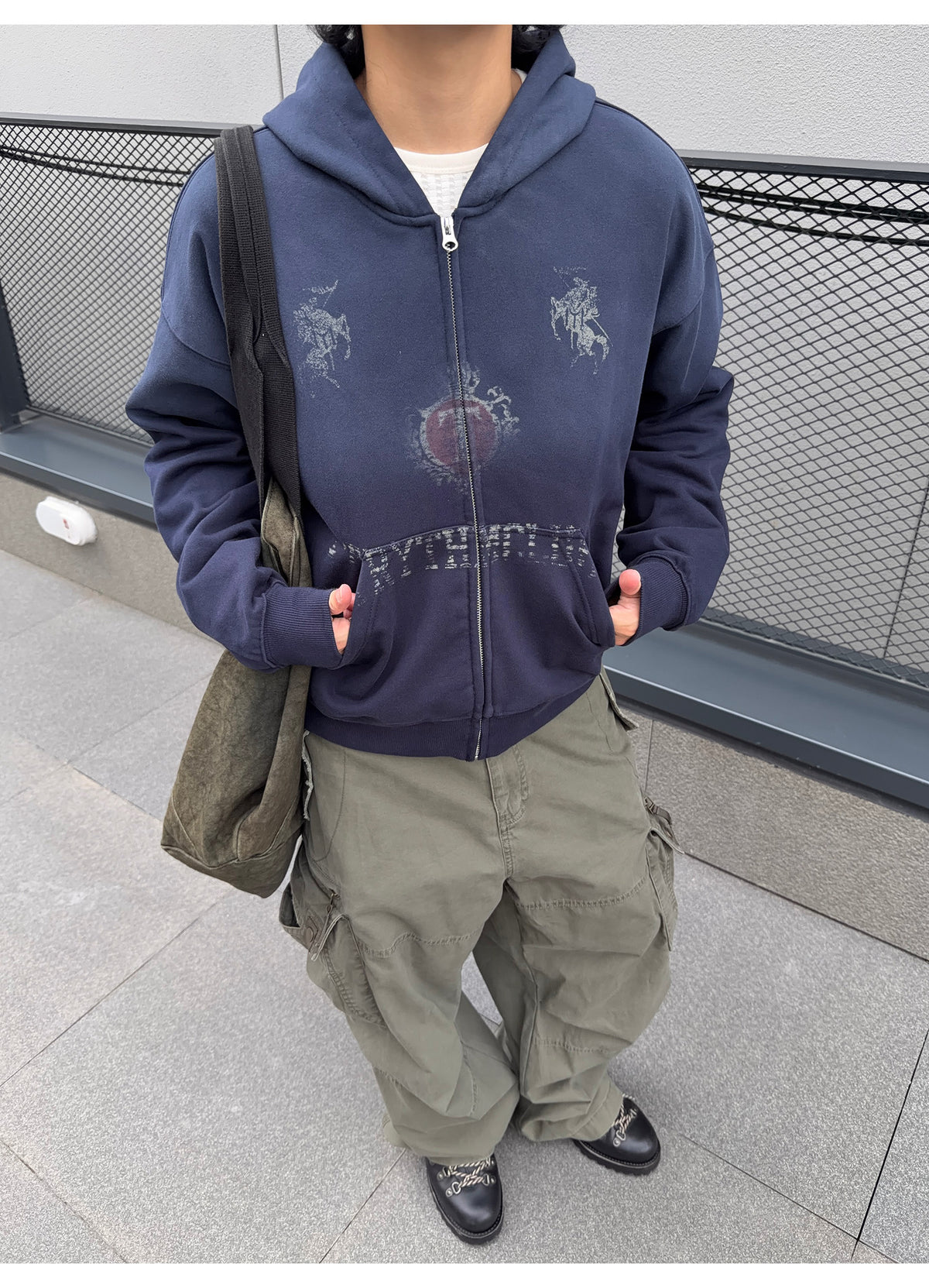 QS925B zip hoodie