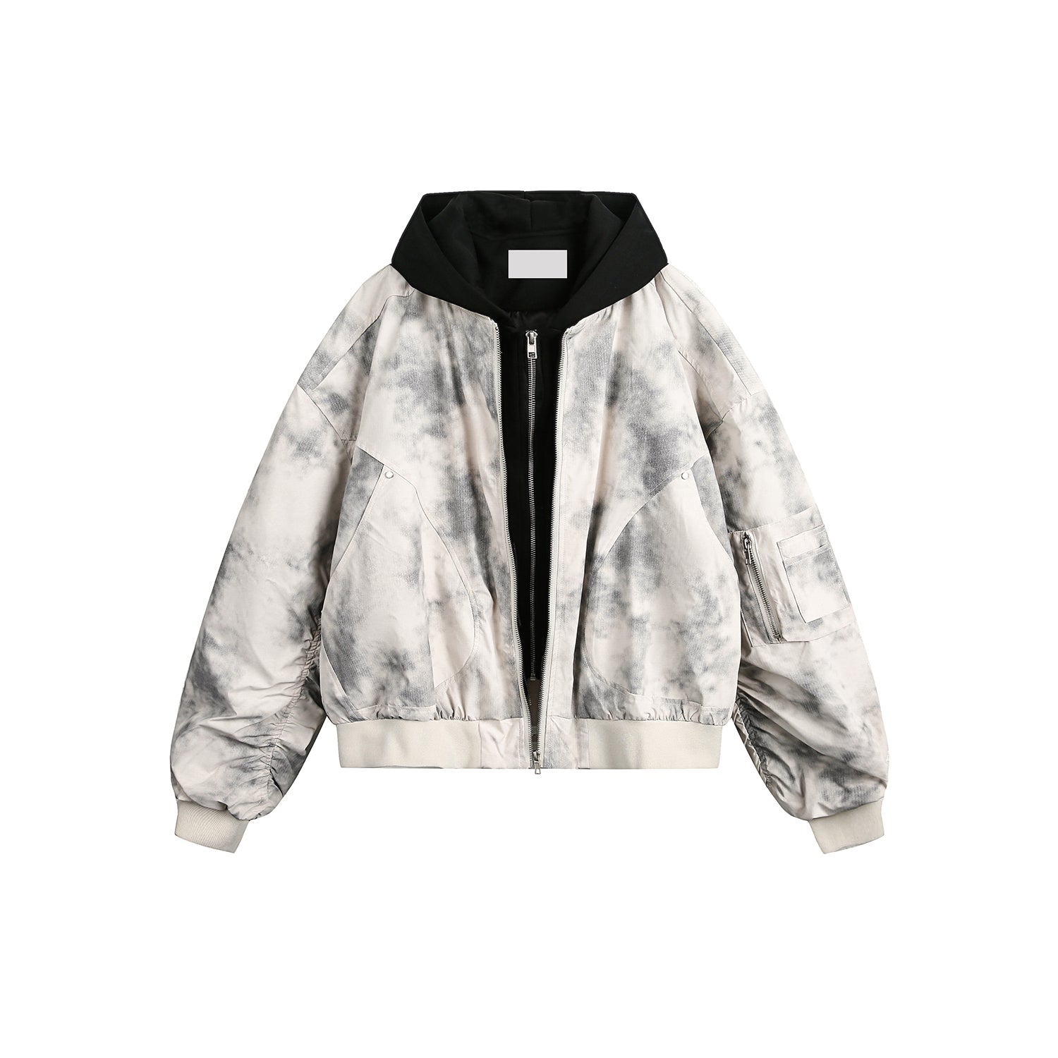 QS281B layered hoodie jacket