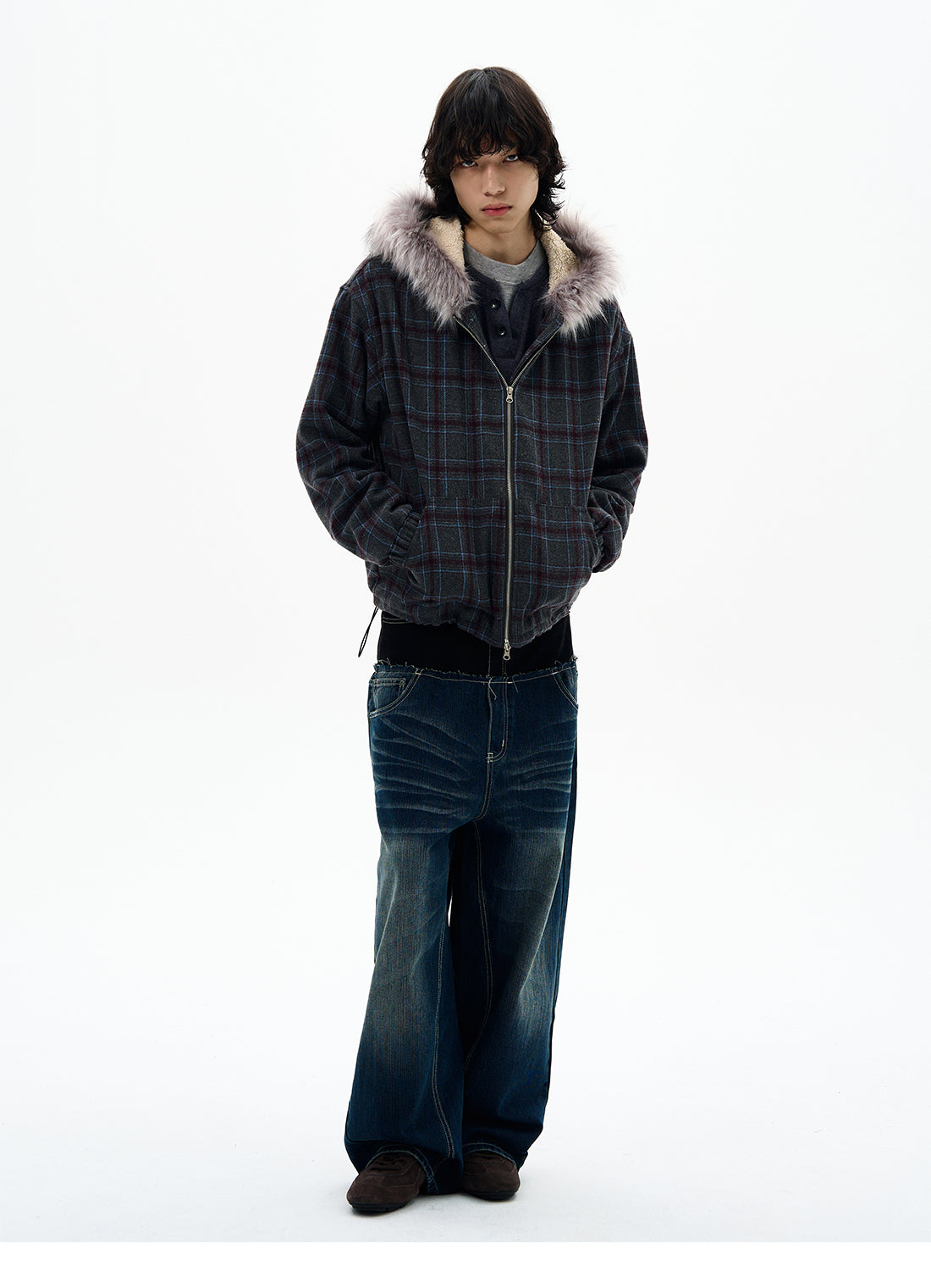 QS657B fur hoodie