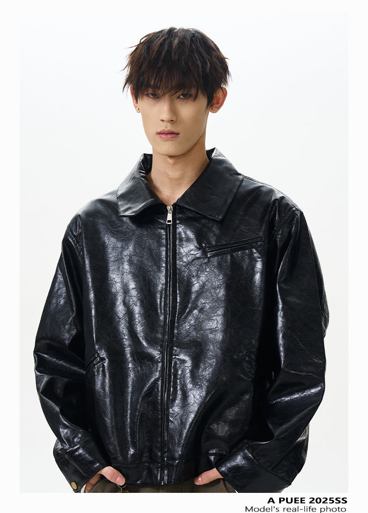 QS362B leather jacket