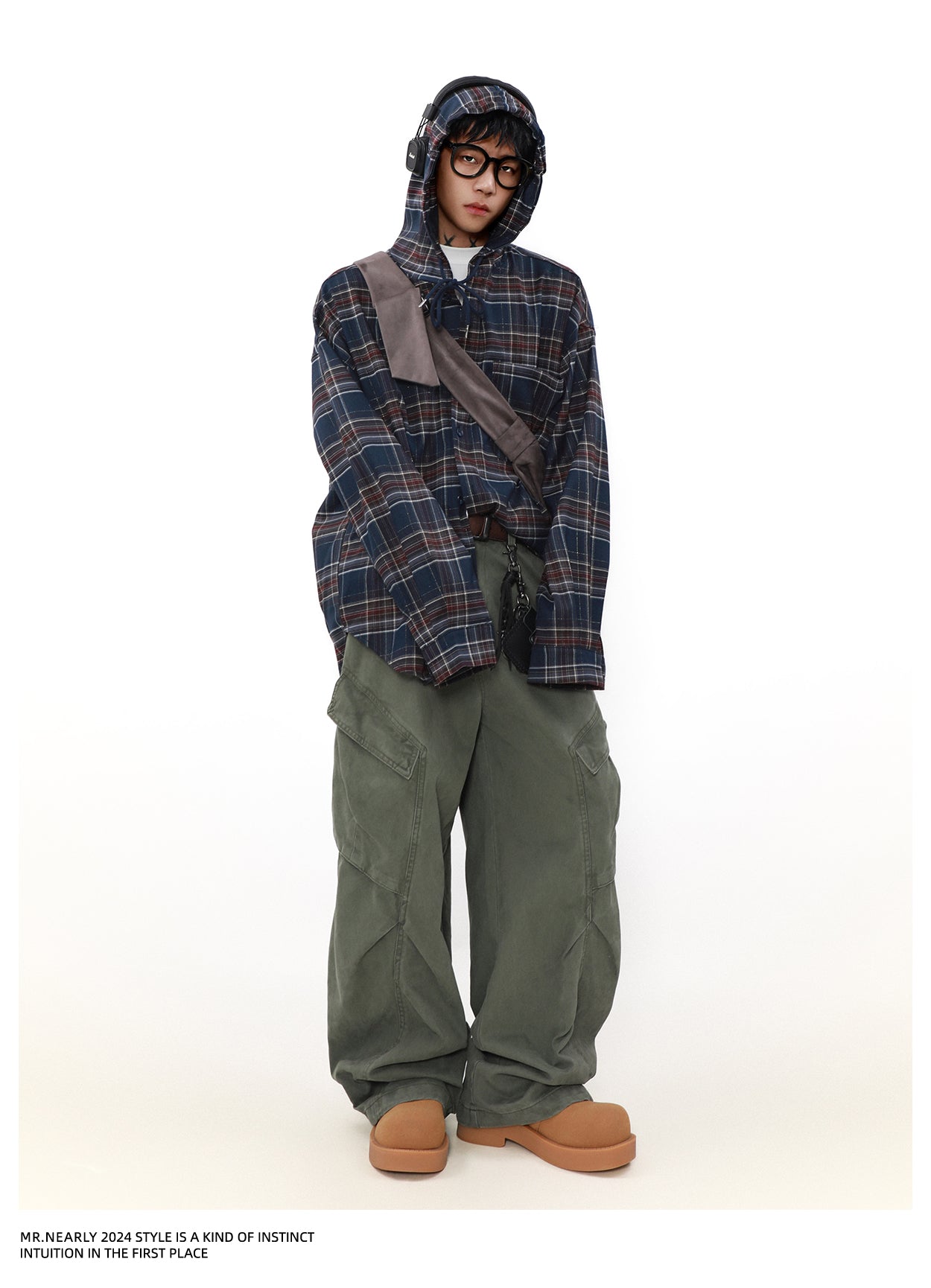 QS802A hoodie check shirts