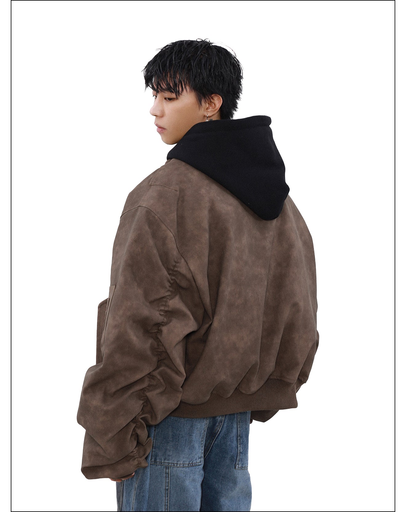 QS024B hoodie loose jacket