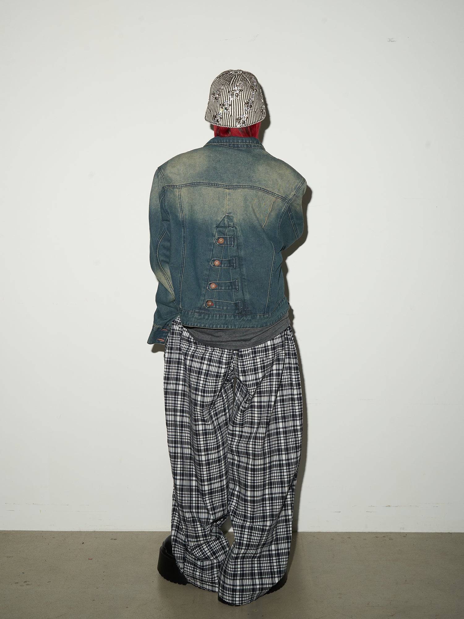 QS626B check pants