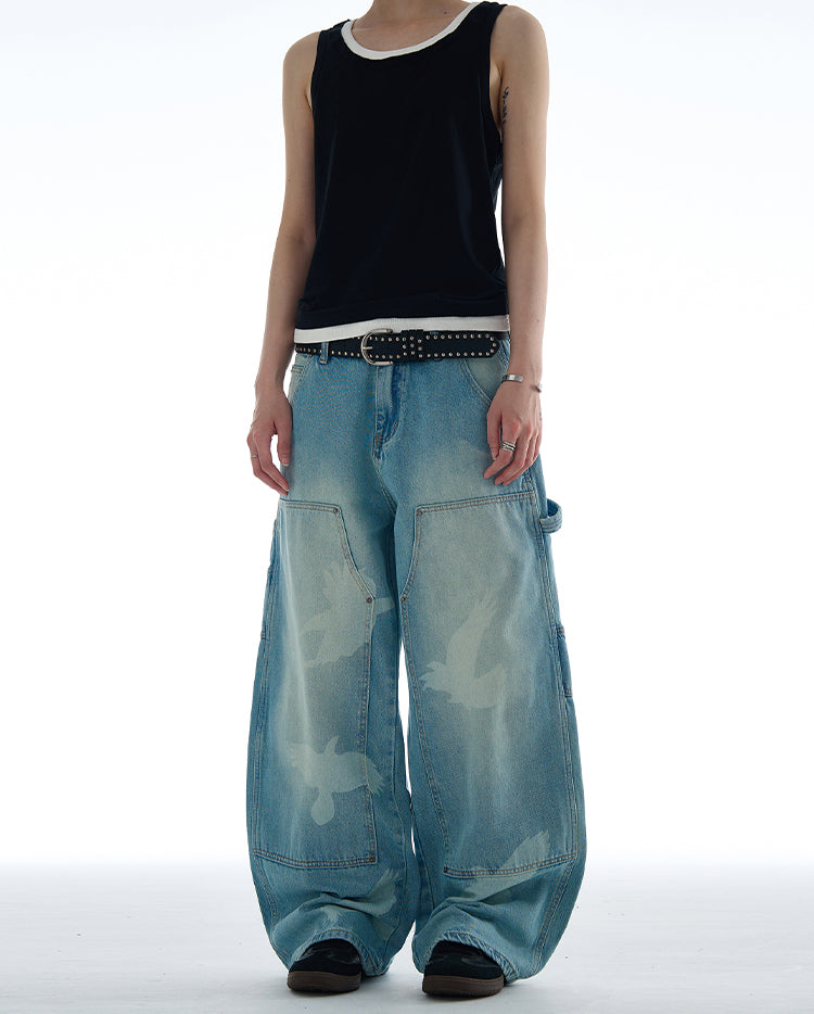 QS401B wide denim
