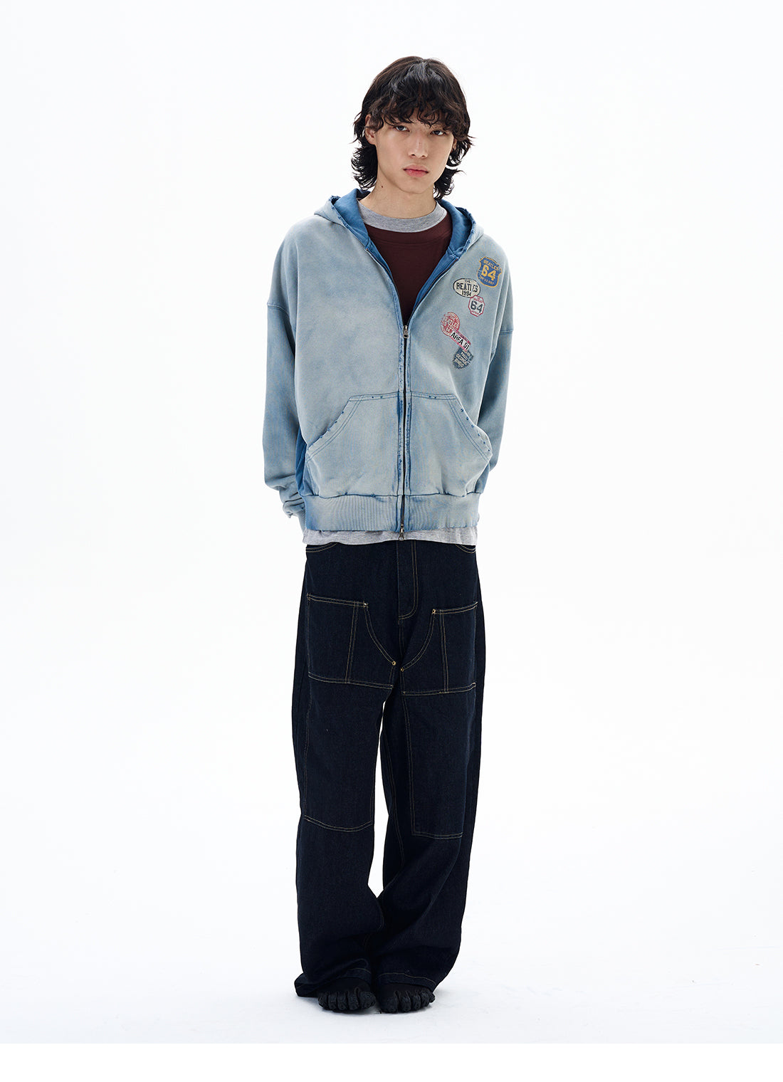 QS637B zip hoodie
