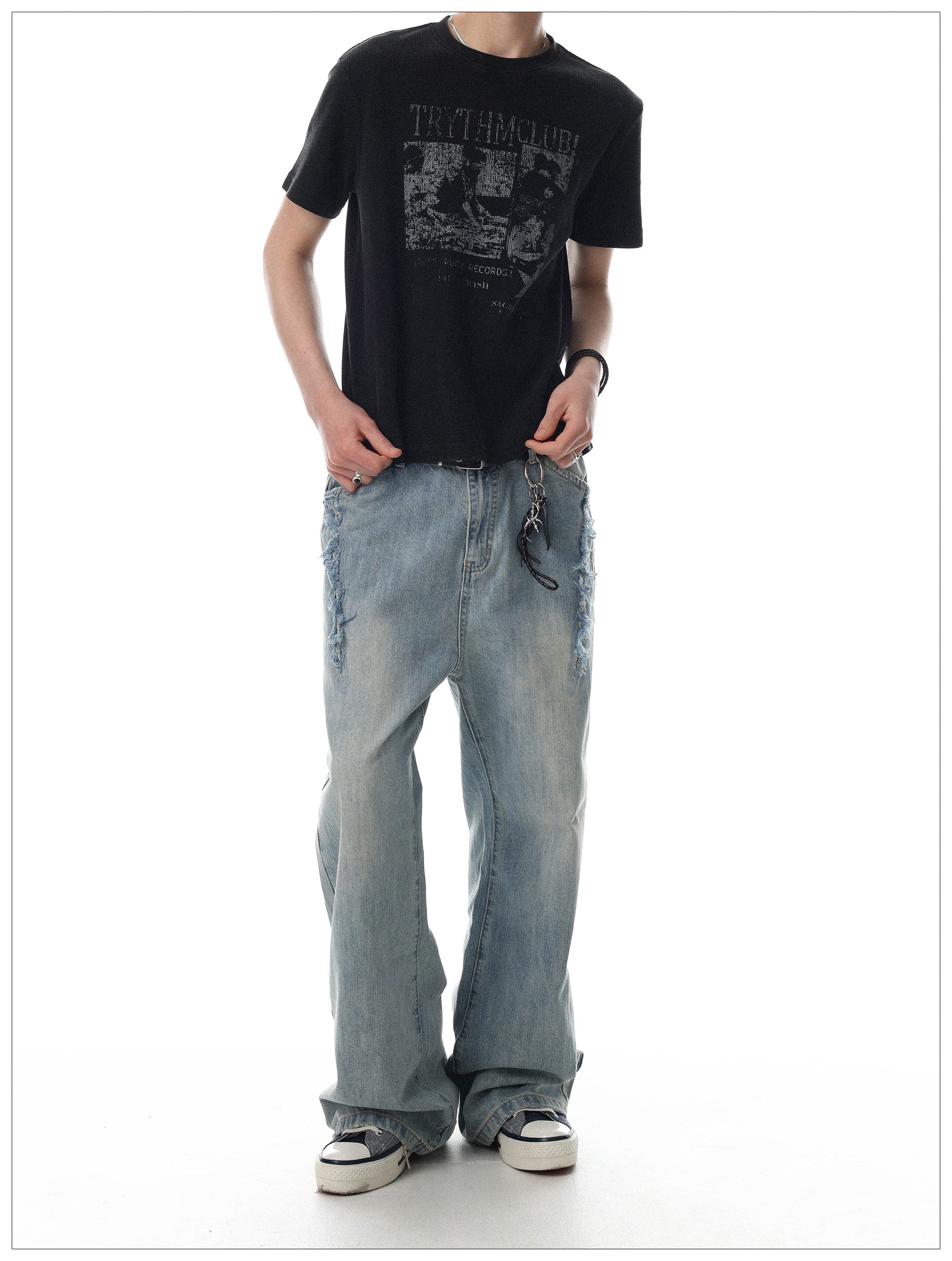QS762B wash denim