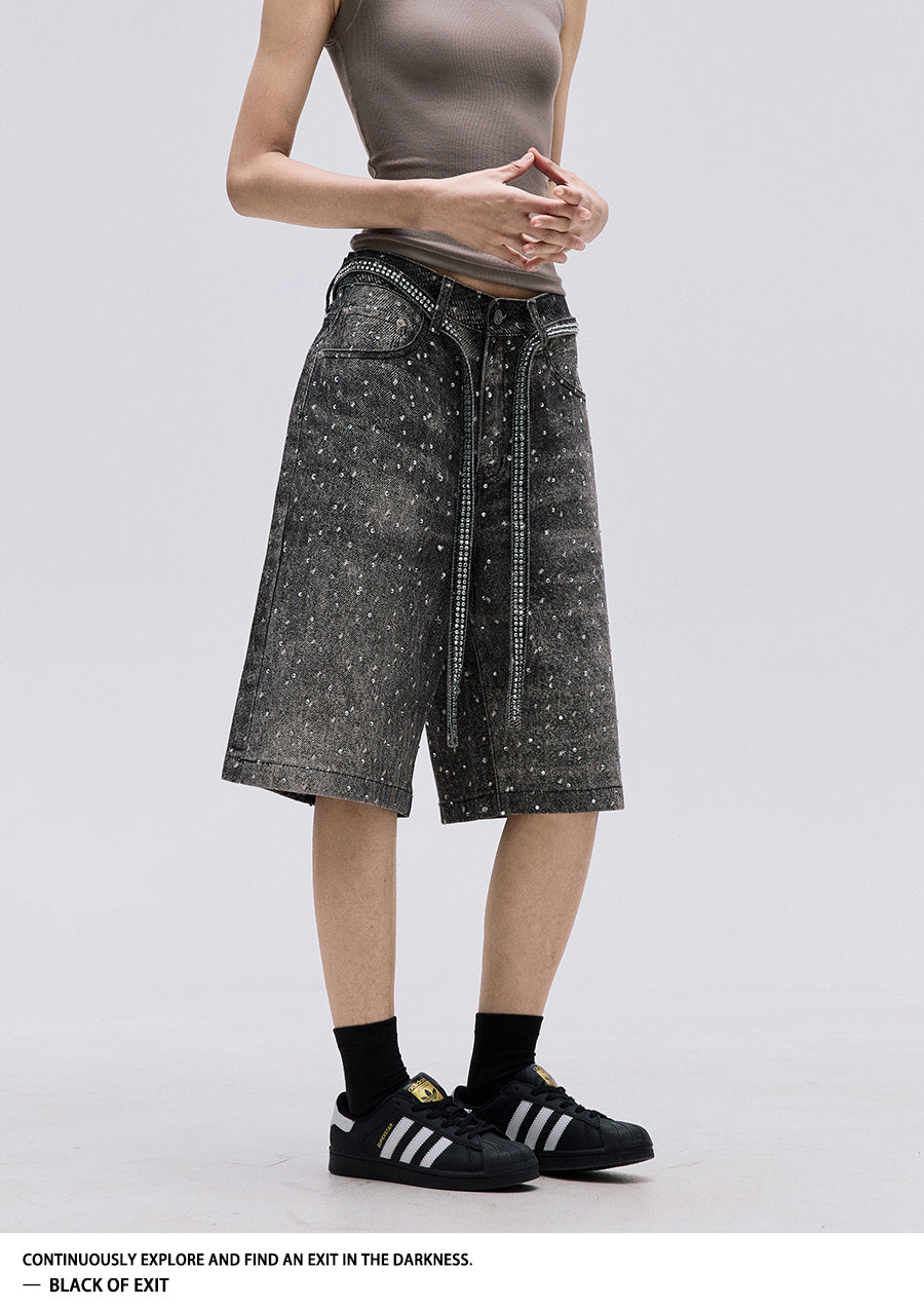 QS396B denim shorts