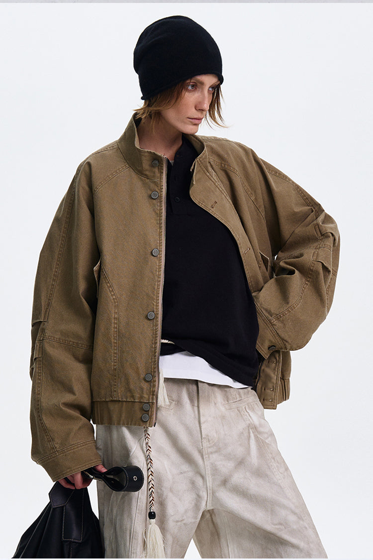 QS374B stand collar jacket