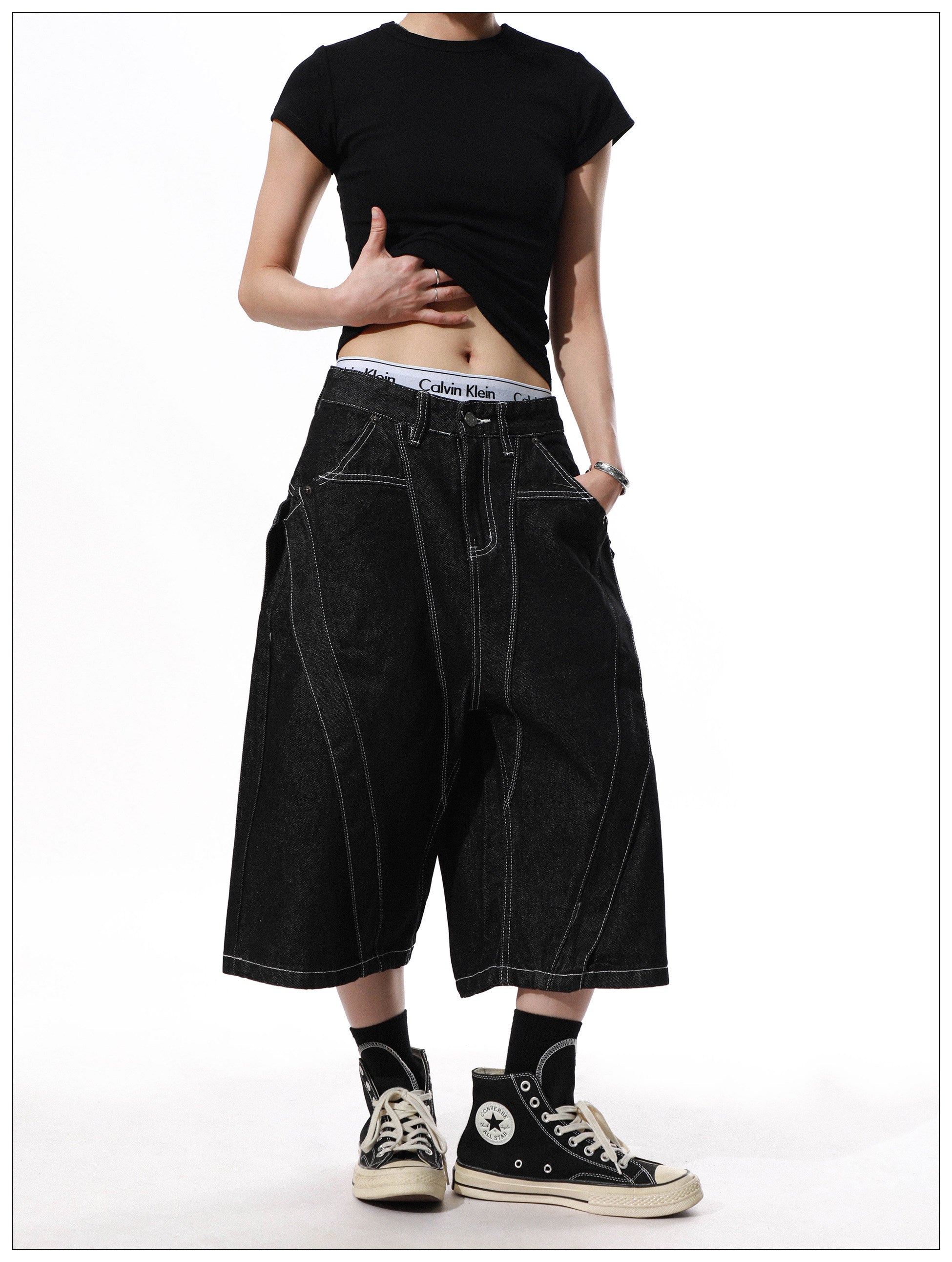 QS810B denim shorts