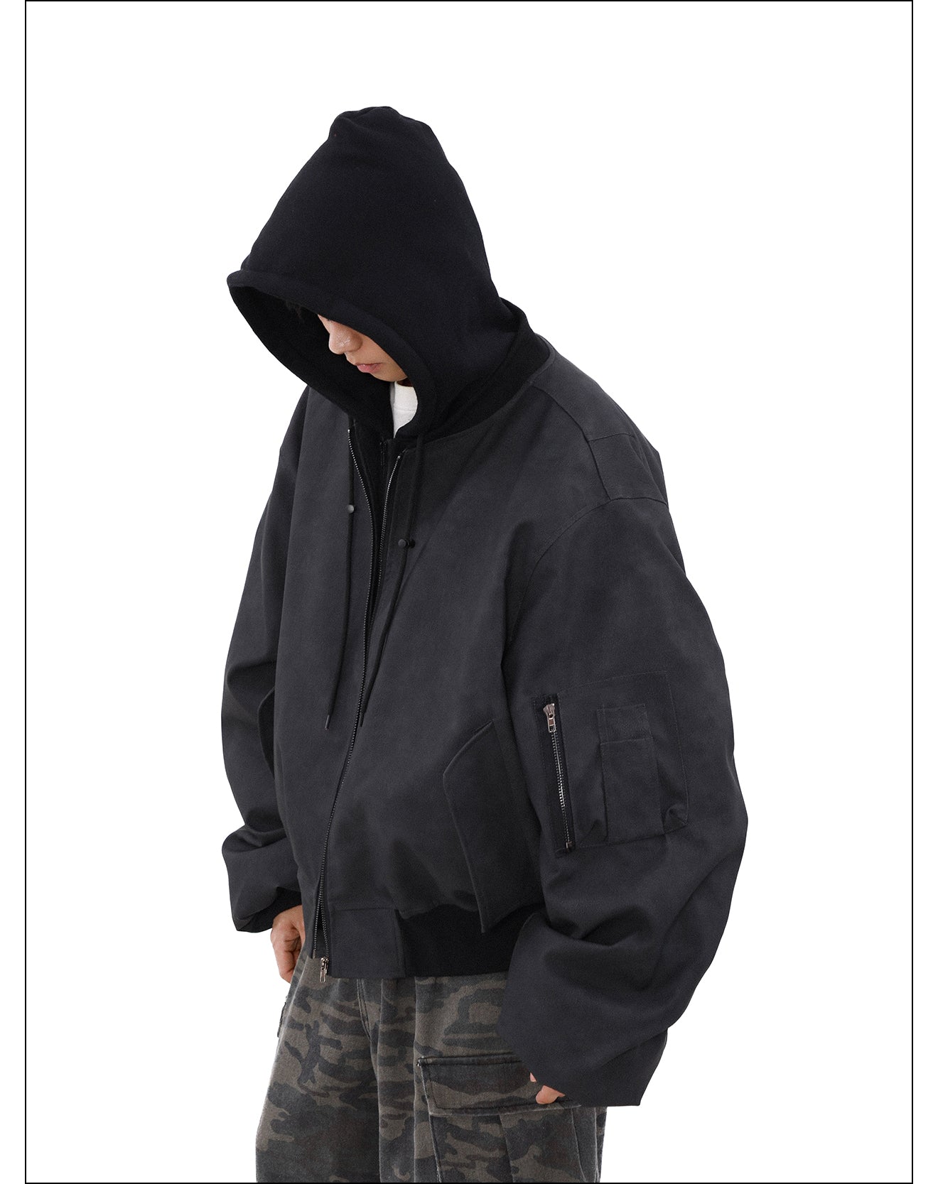 QS024B hoodie loose jacket