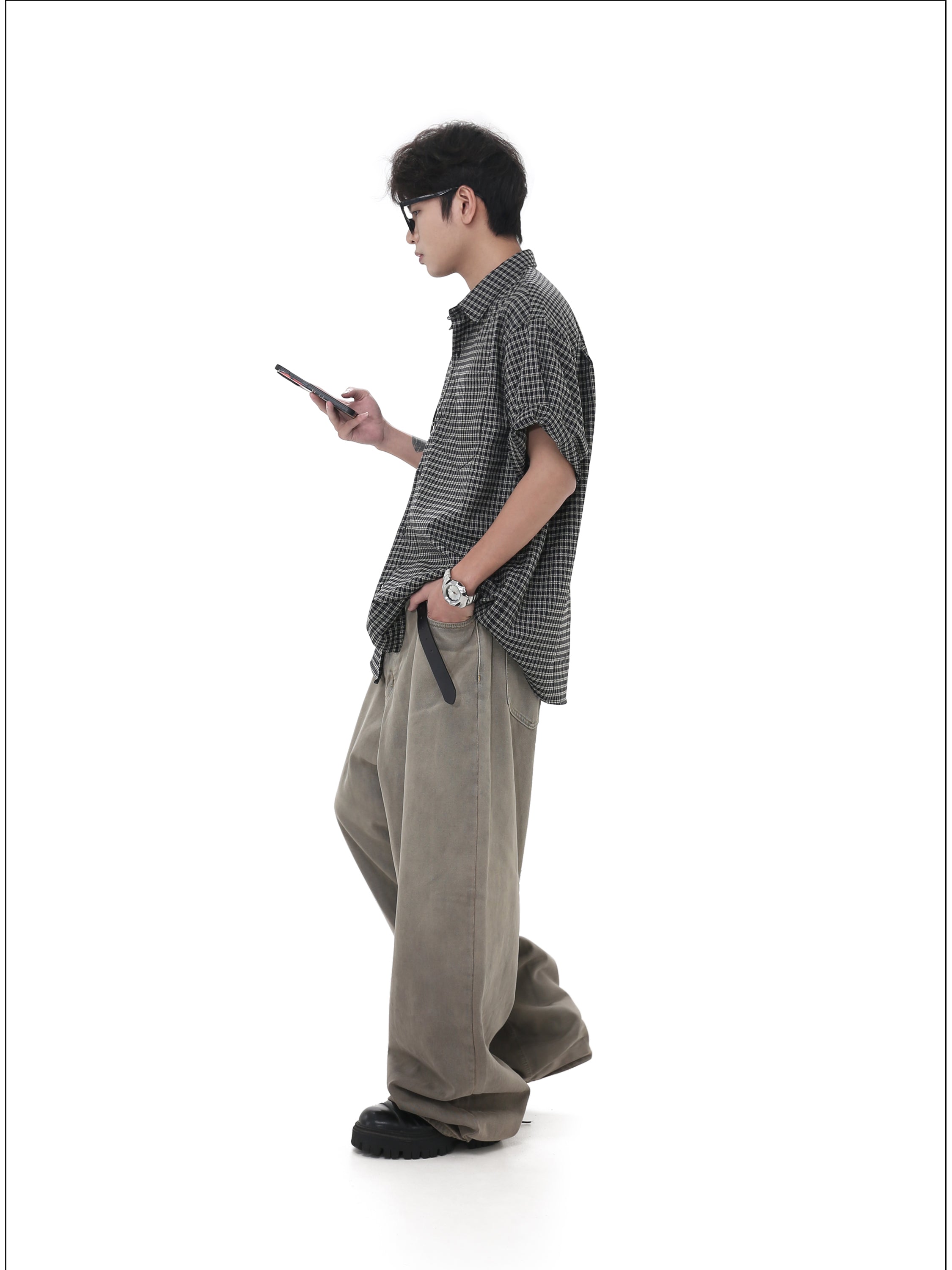 QS448B check shirts
