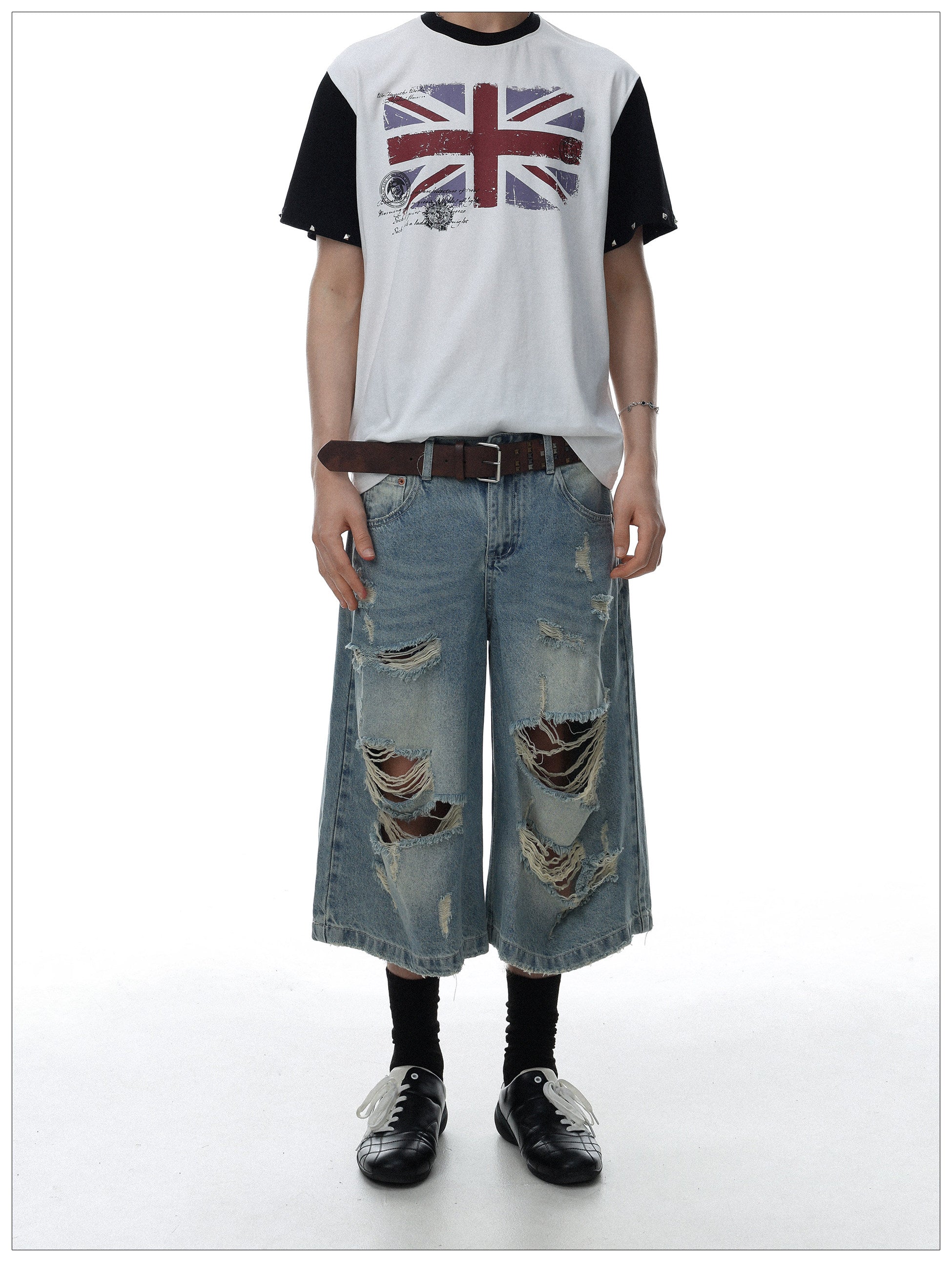 QS841B denim shorts