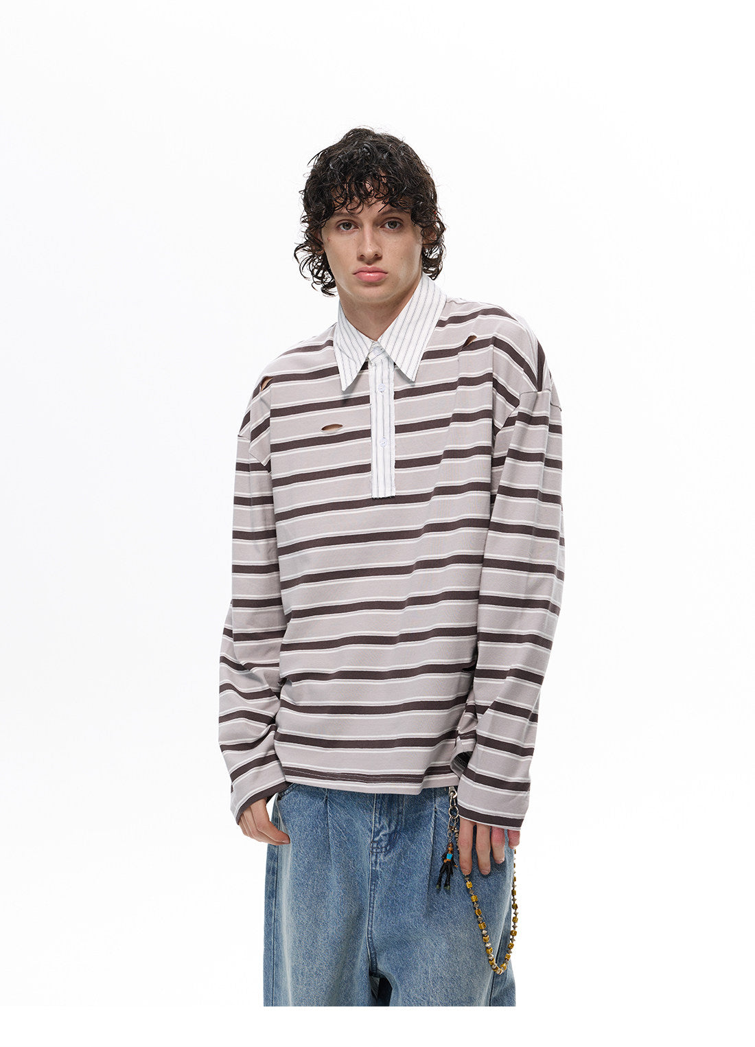 QS697B L/S polo