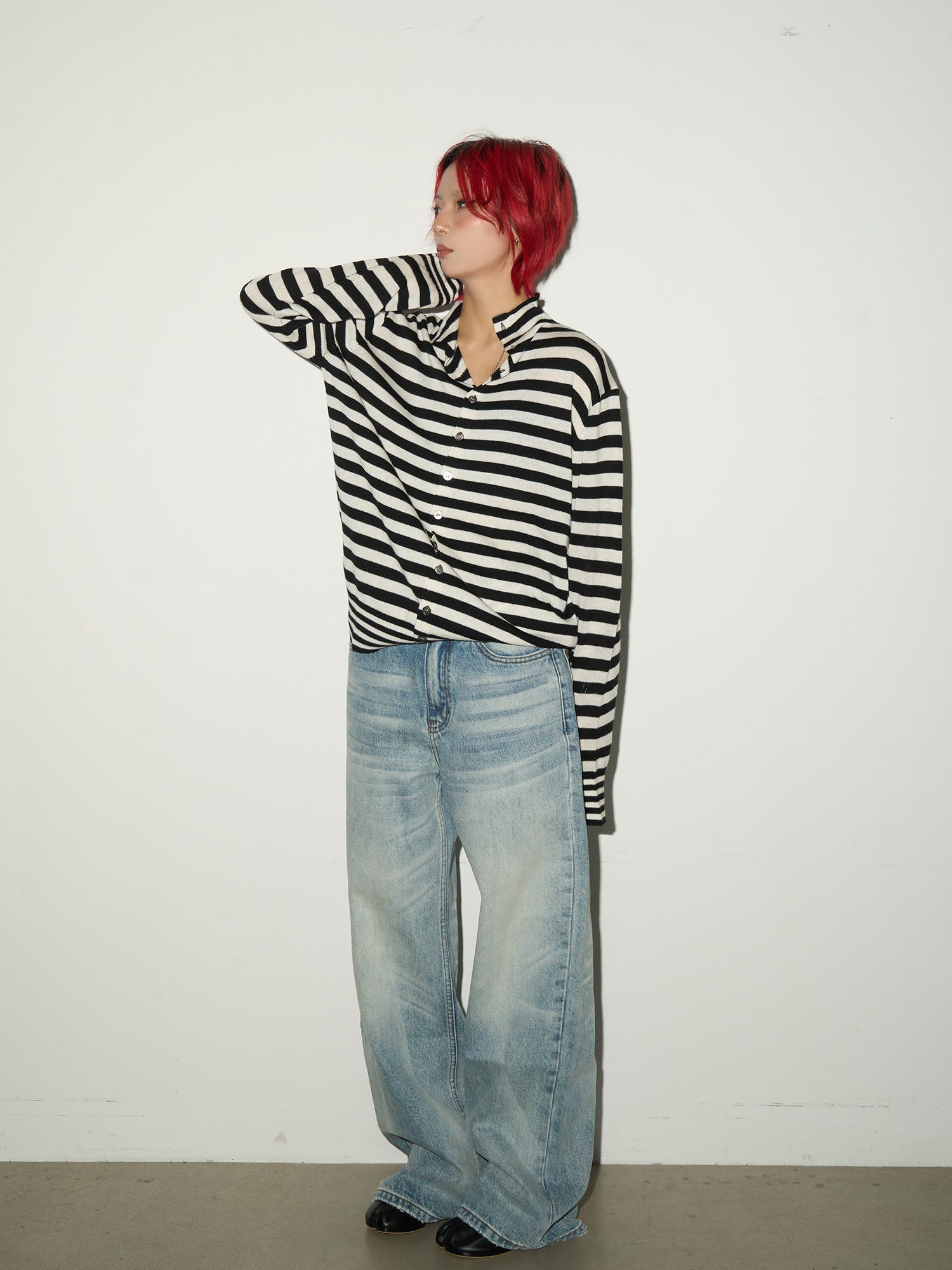 QS684B wash denim