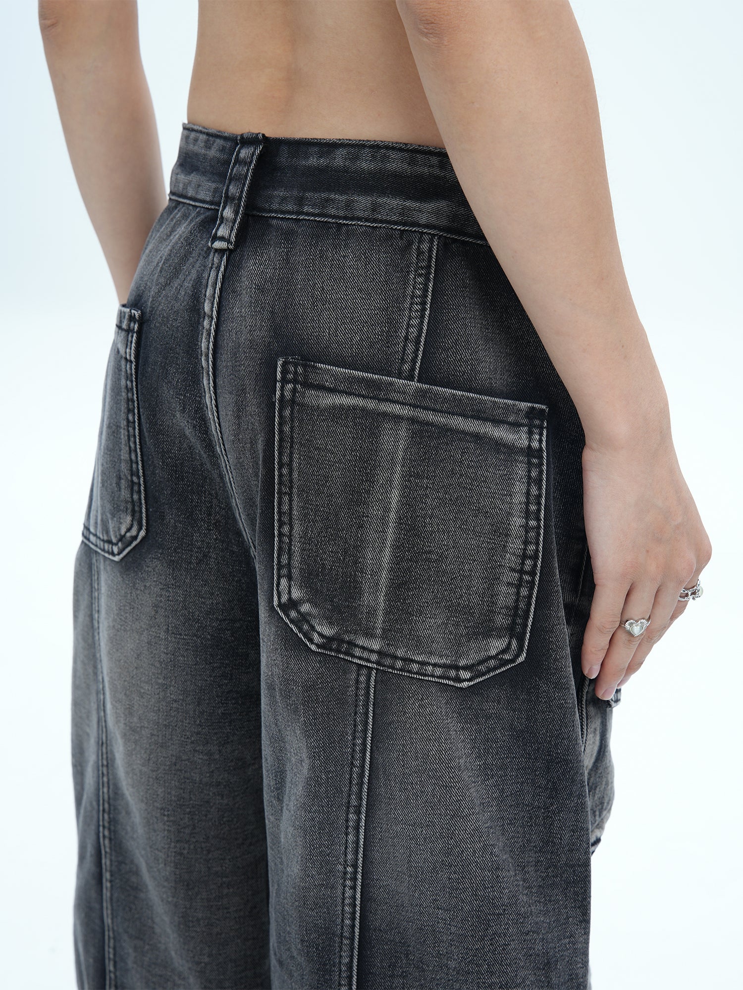 QS035B multi pocket denim