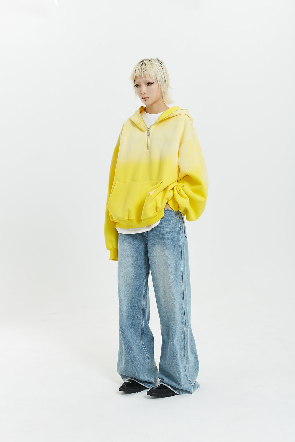 QS123B half zip hoodie