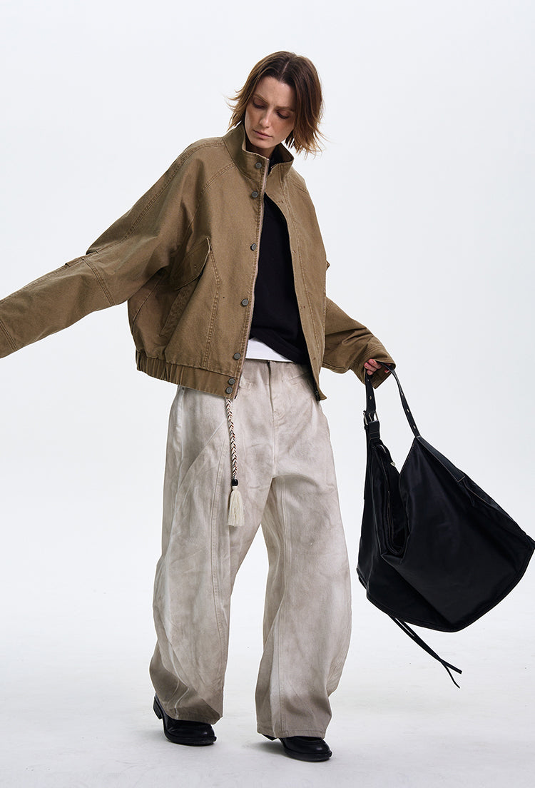 QS374B stand collar jacket