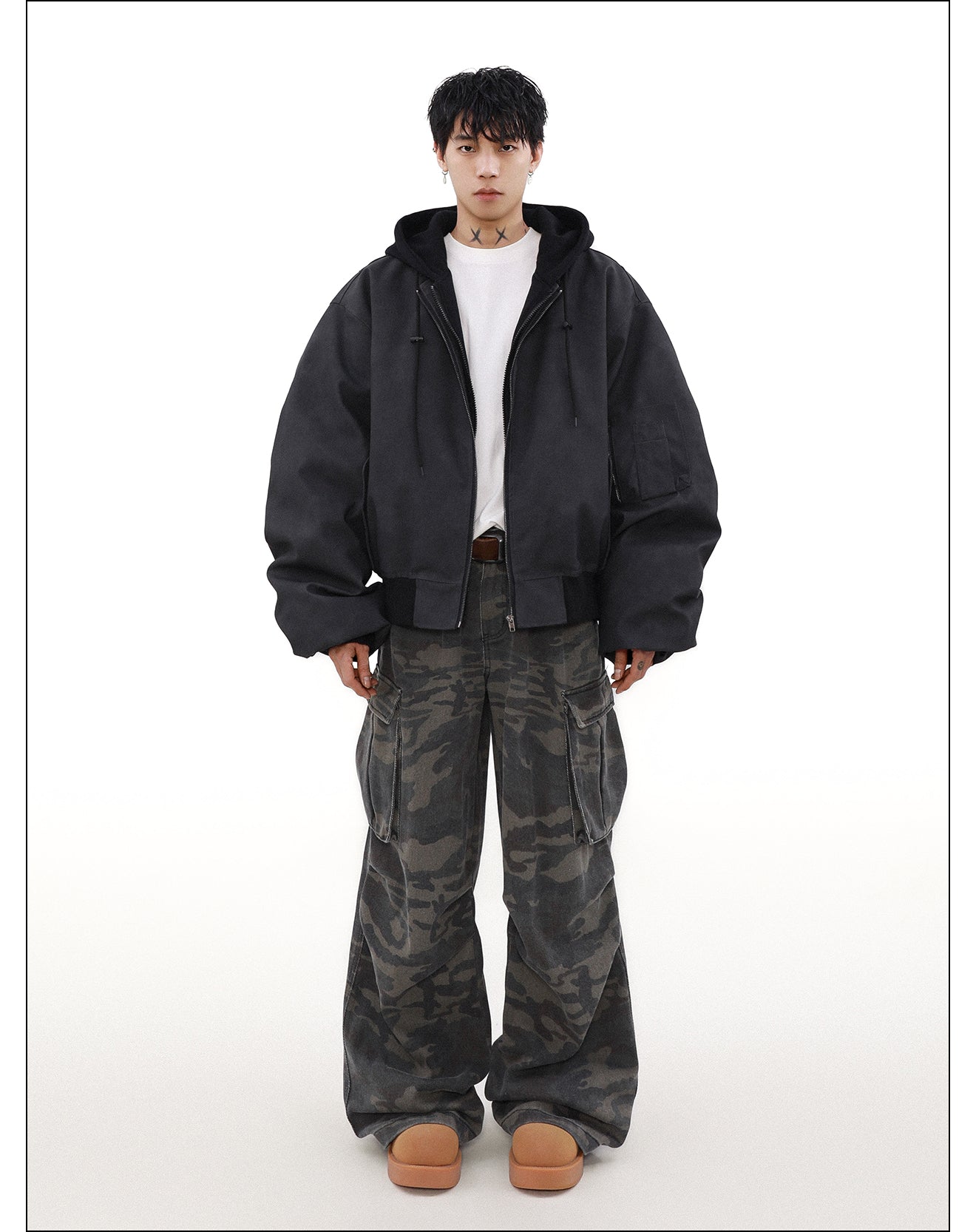 QS024B hoodie loose jacket