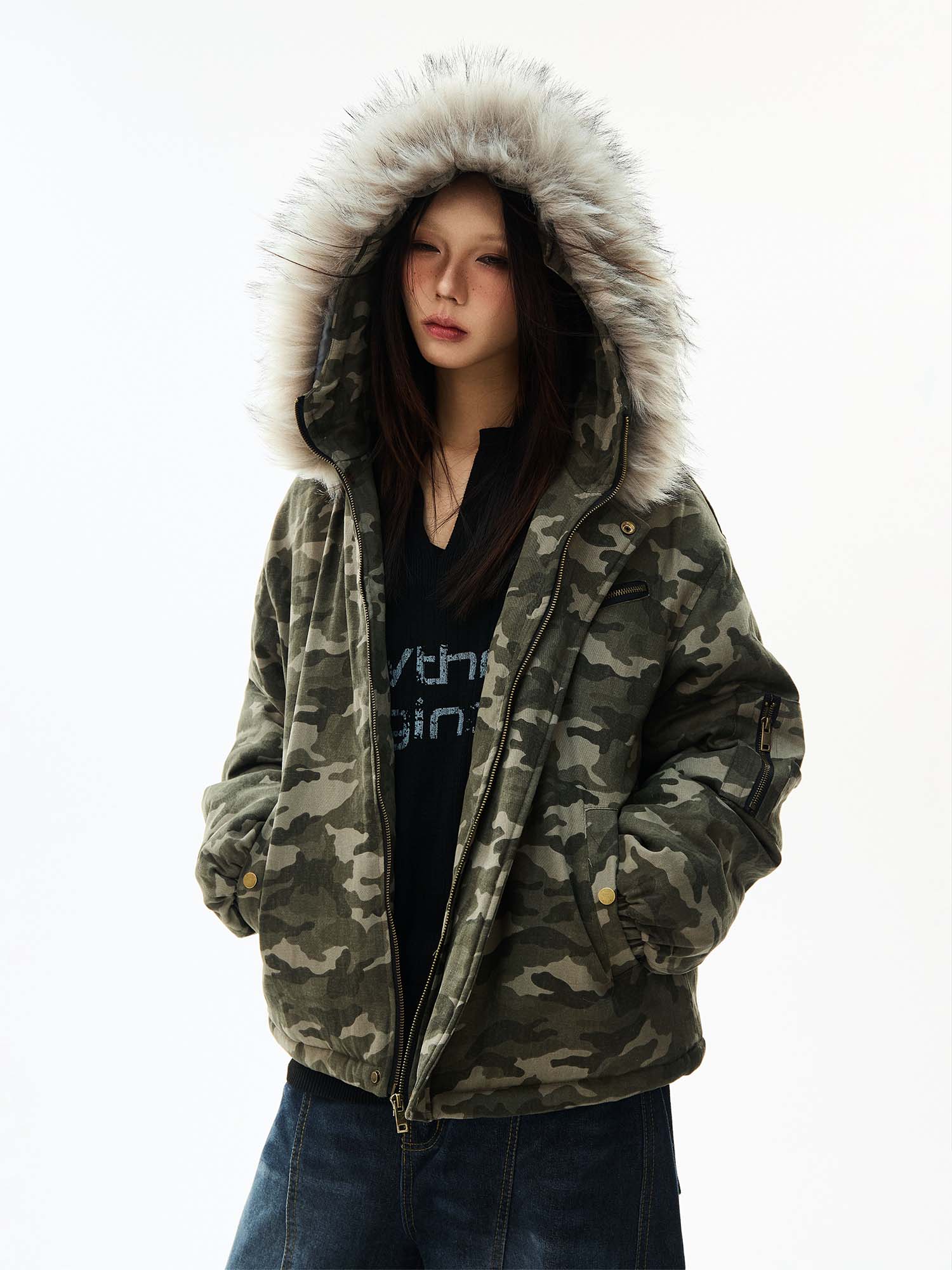 QS991A camouflage padded jacket