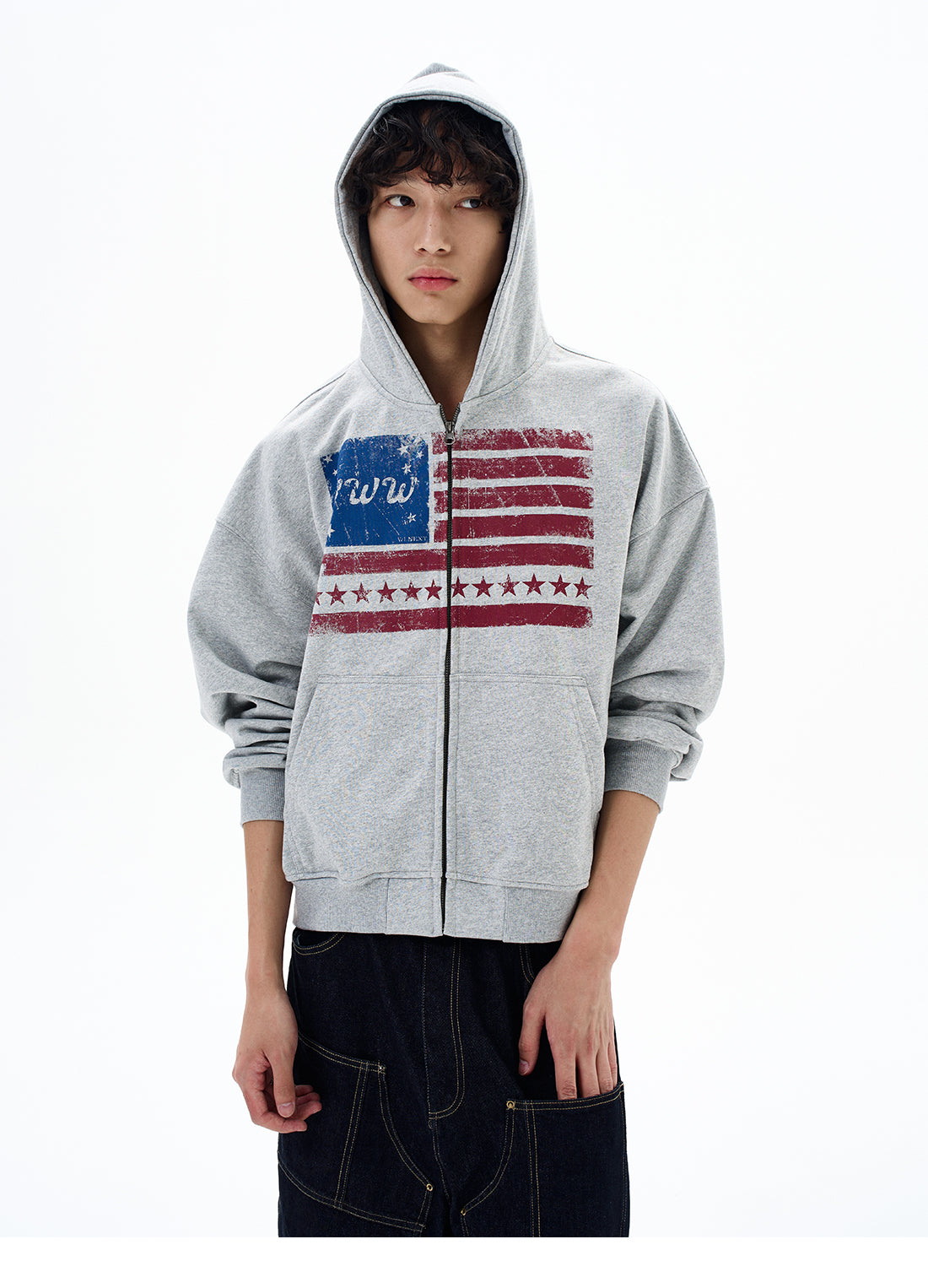QS640B zip hoodie