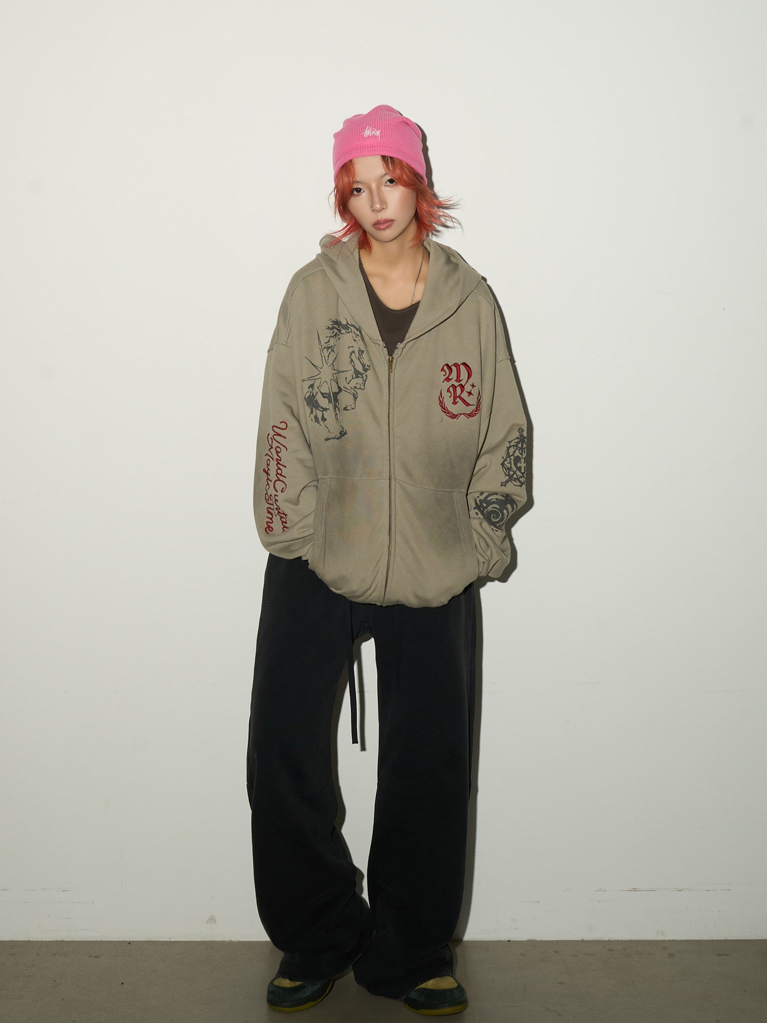 QS708B zip hoodie