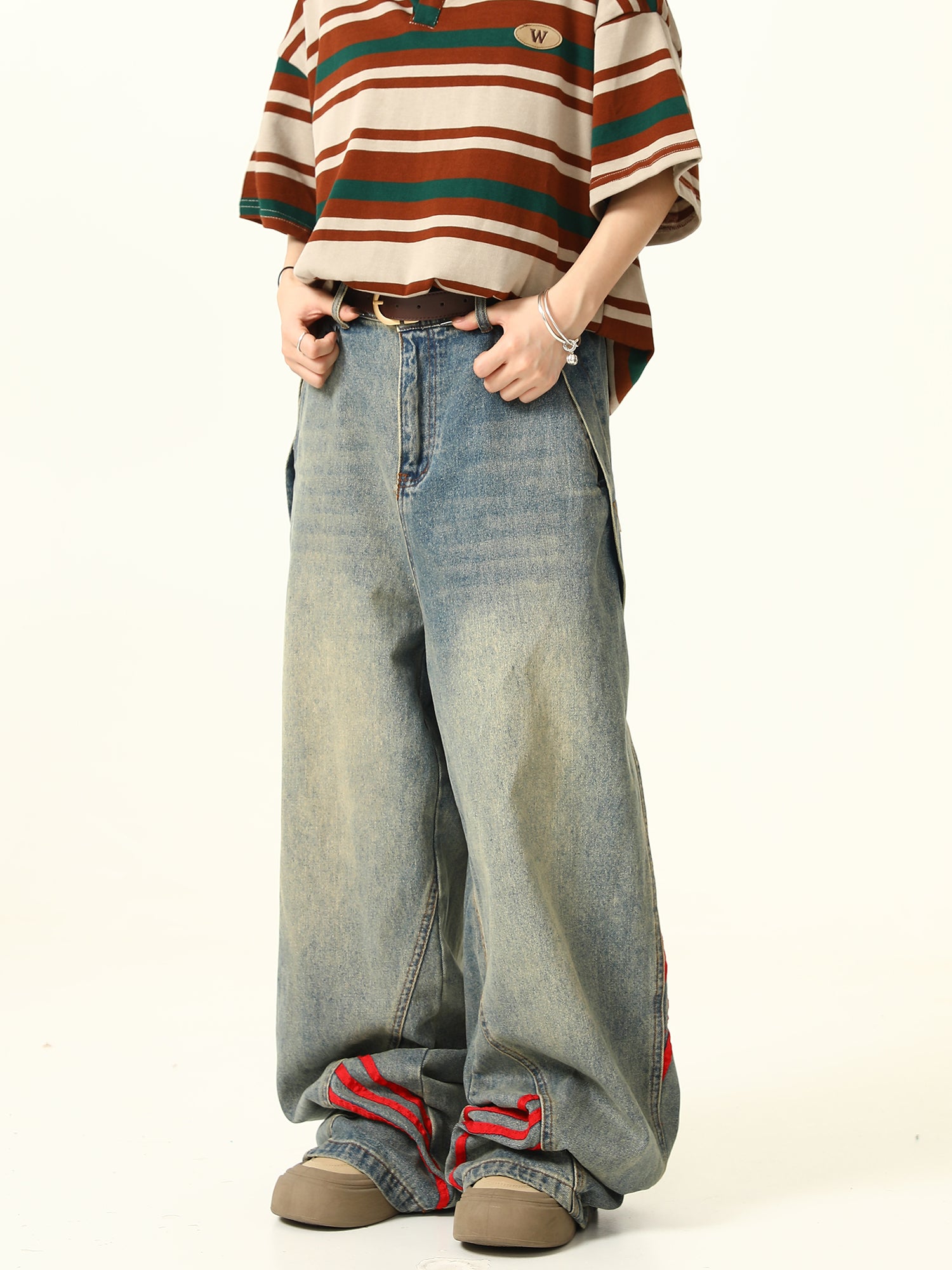 QS690A line wide denim
