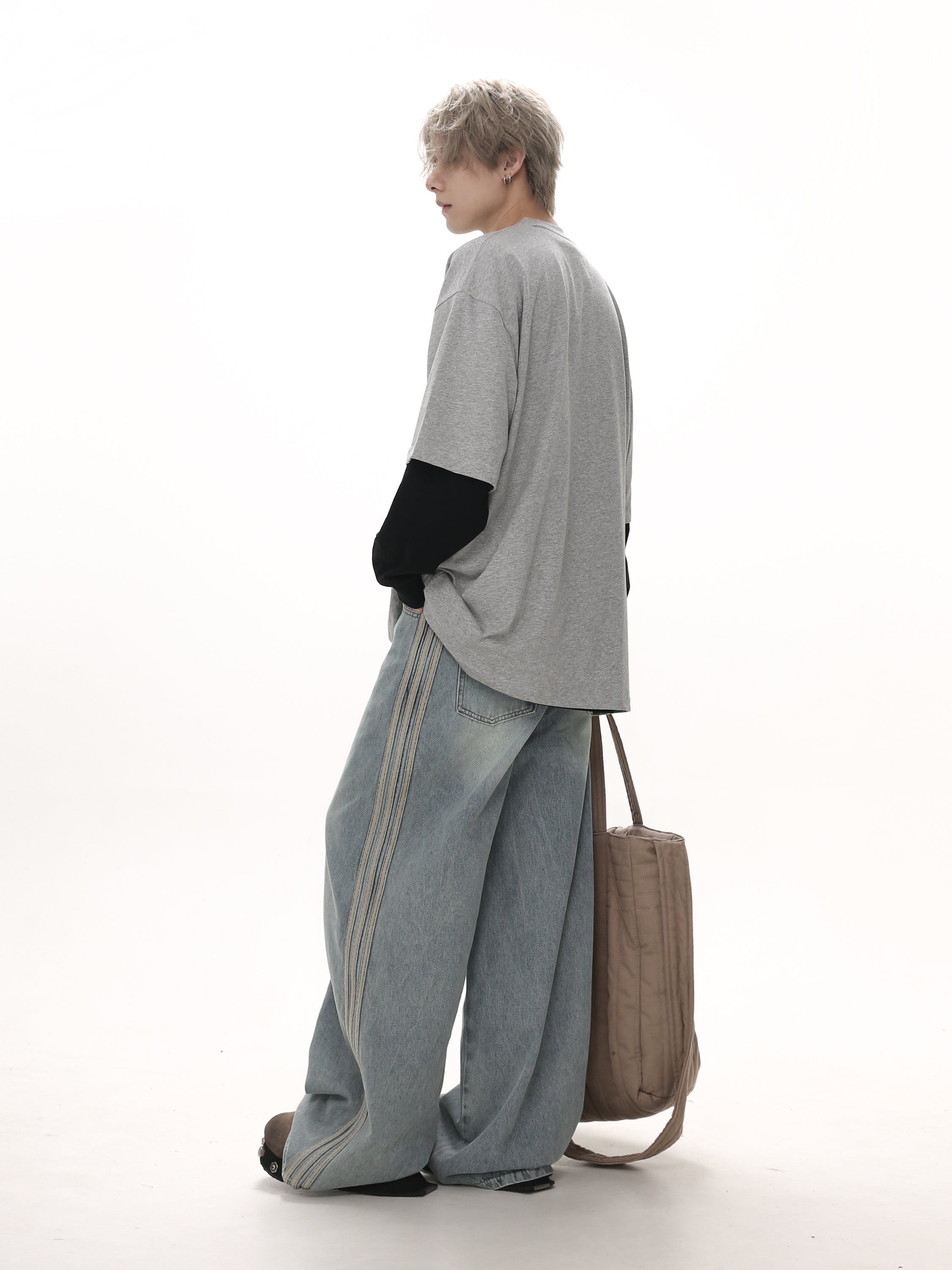 QS457A side line denim