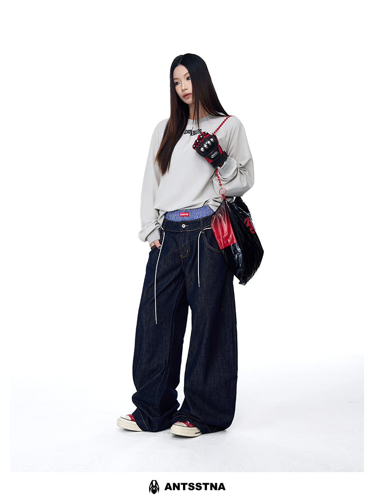 QS268B double waist denim