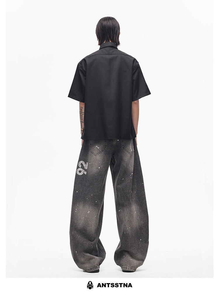 QS415B print denim