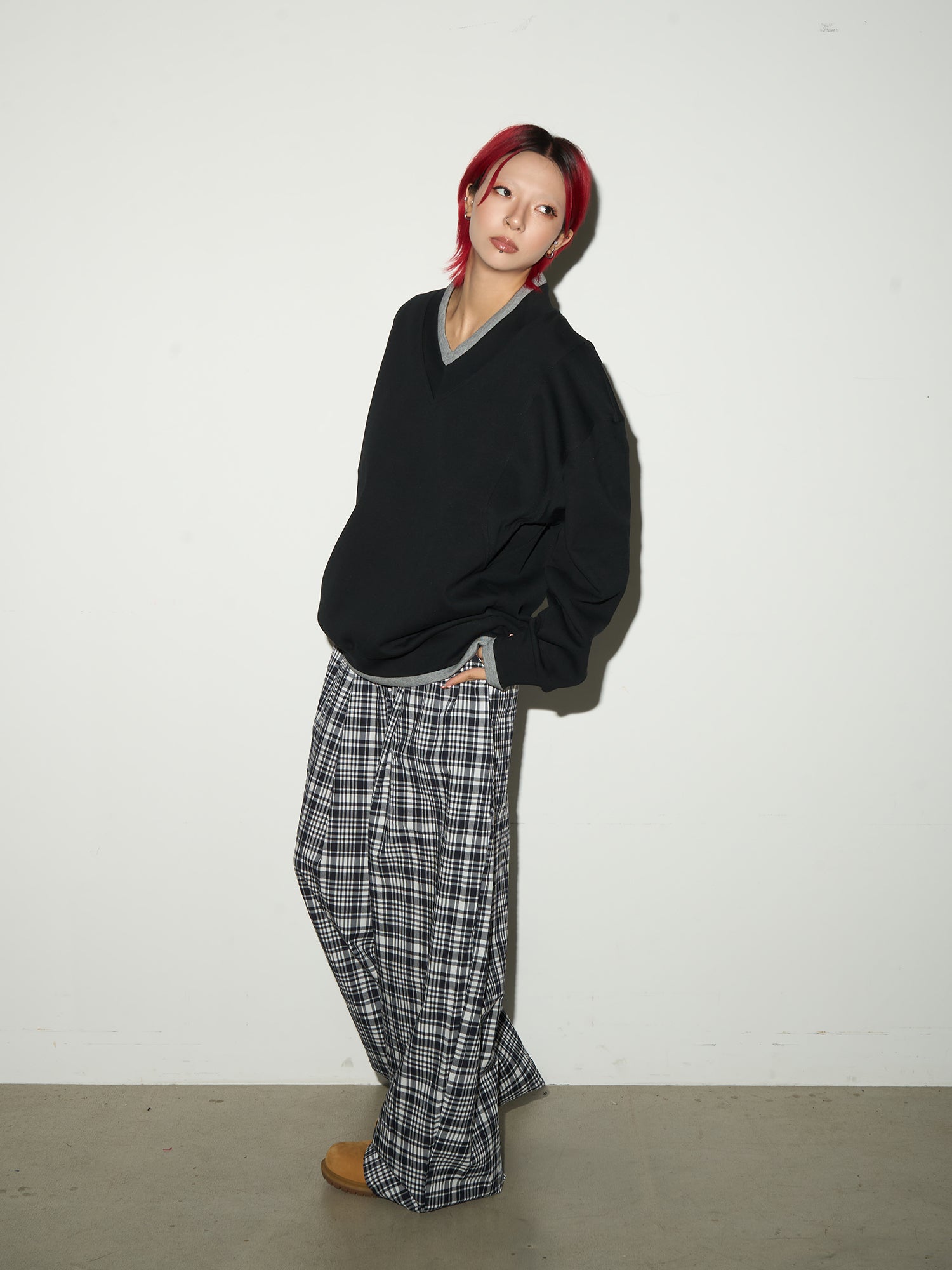QS626B check pants
