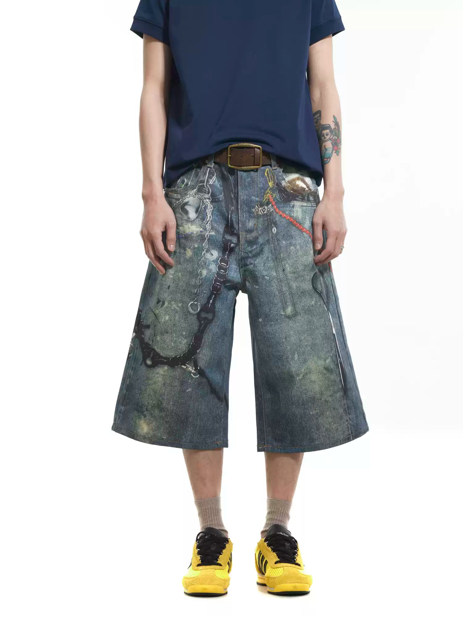 QS393B print shorts