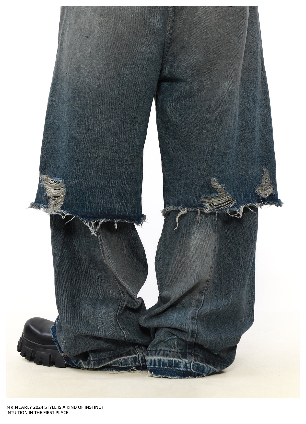 QS917A layered denim