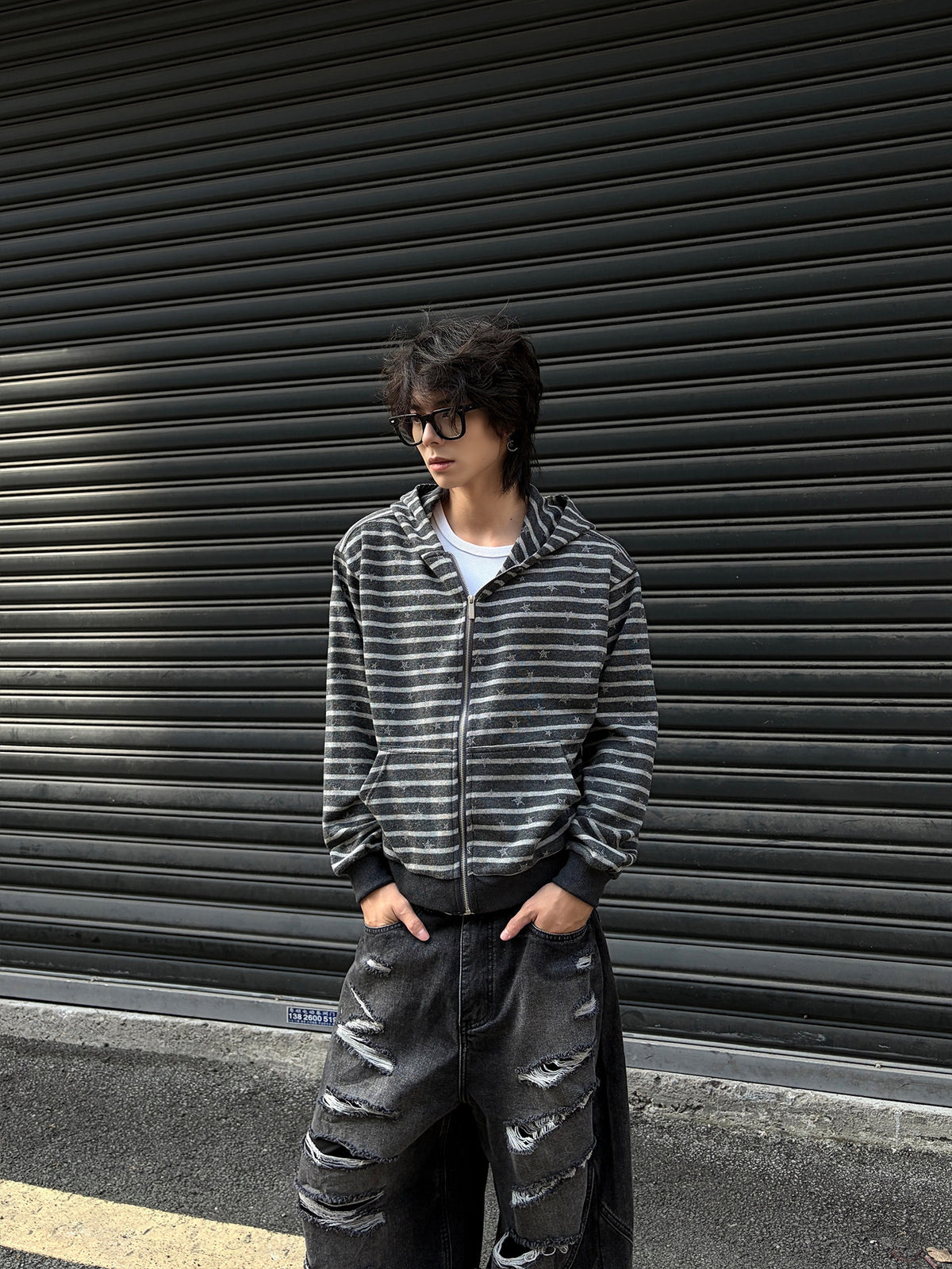 QS932B zip hoodie