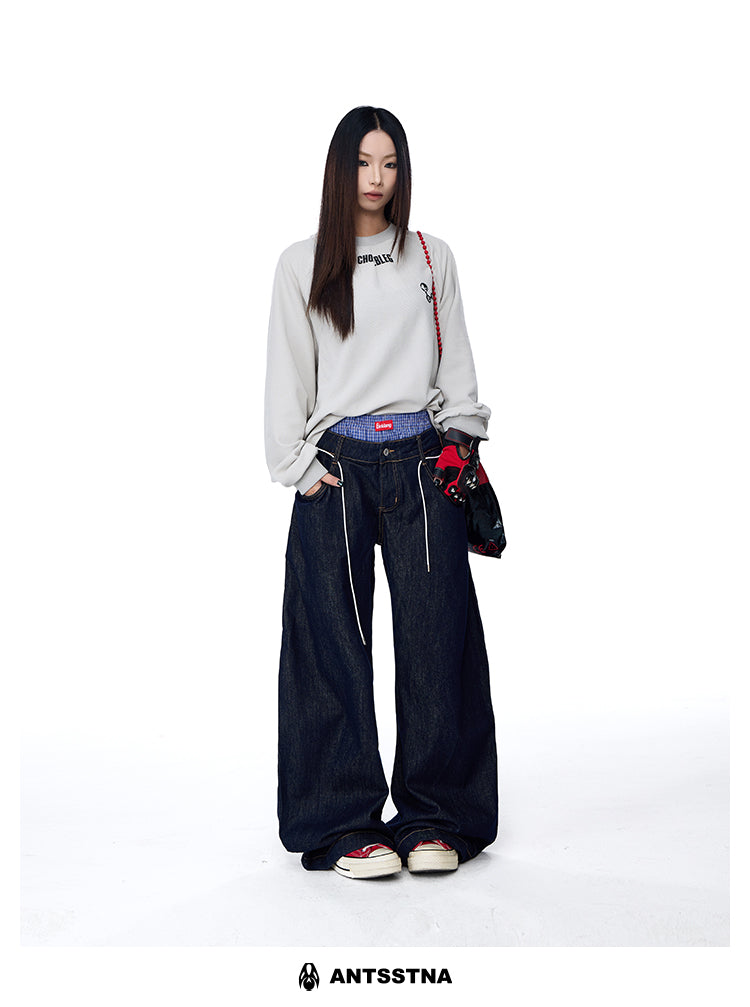 QS268B double waist denim