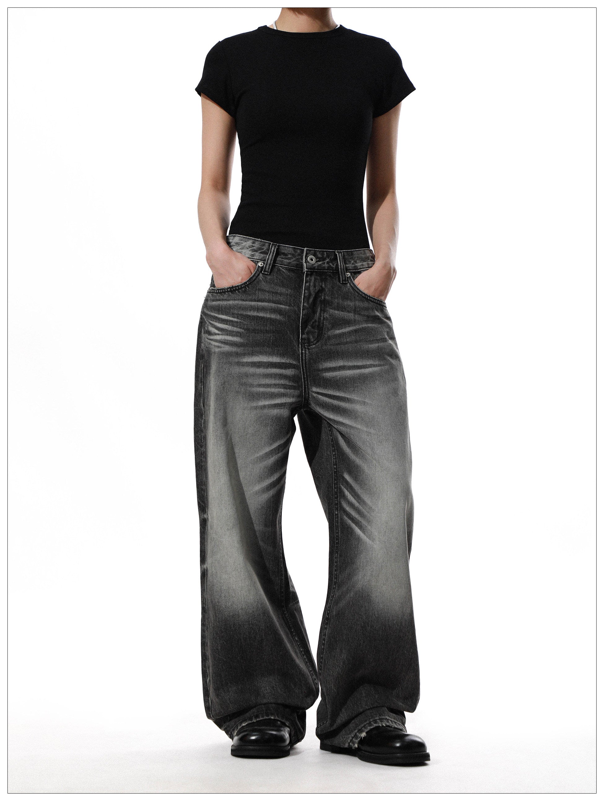 QS782B wash denim