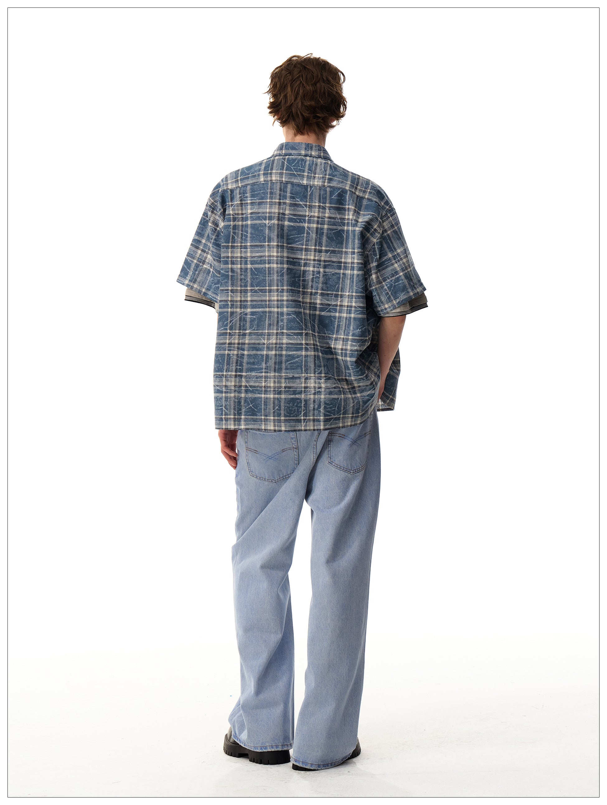 QS587B check shirts