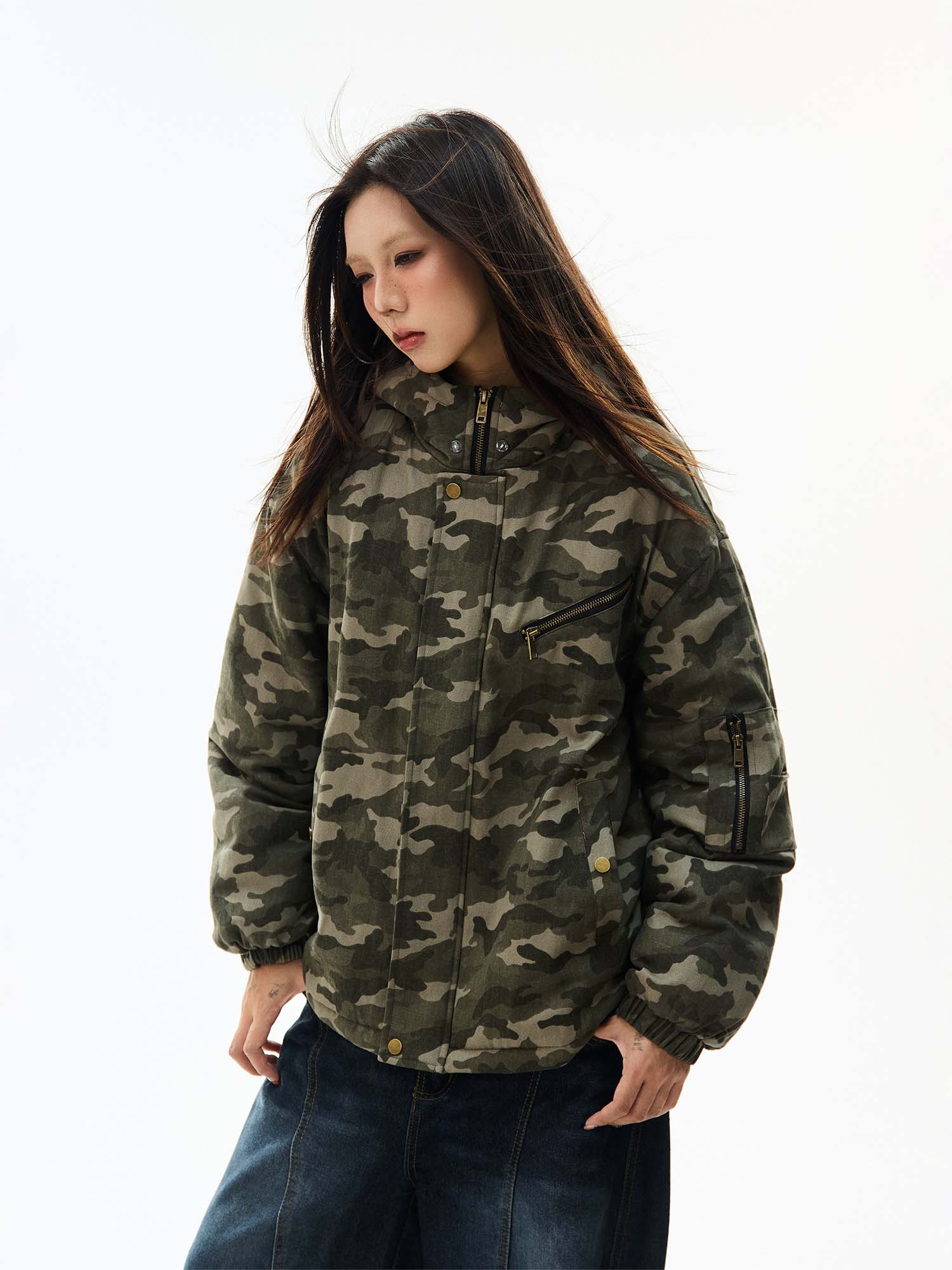 QS991A camouflage padded jacket