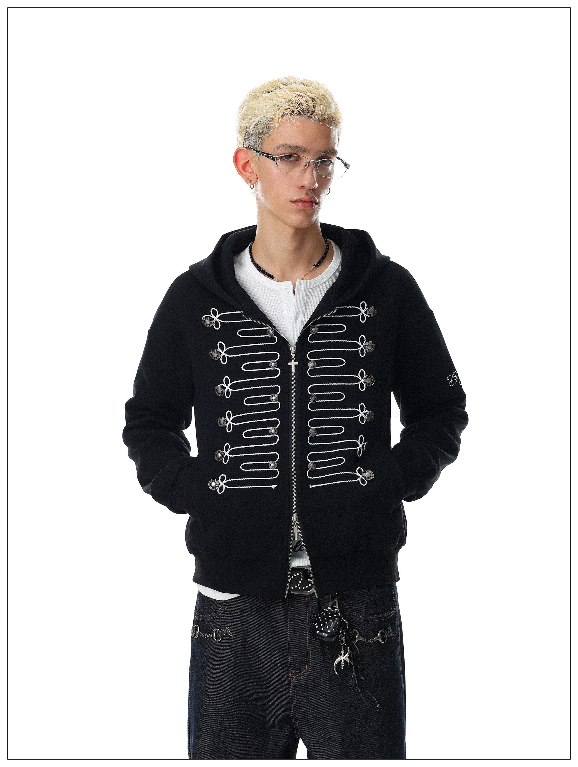 QS891B zip hoodie
