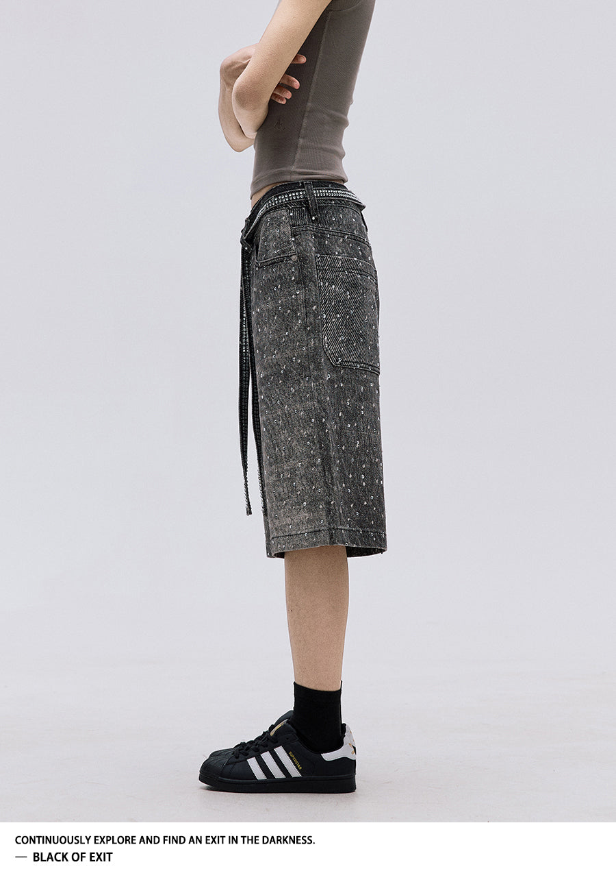 QS396B denim shorts