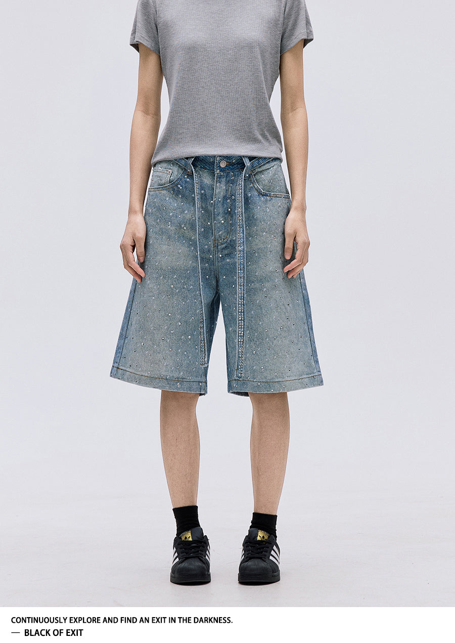 QS396B denim shorts