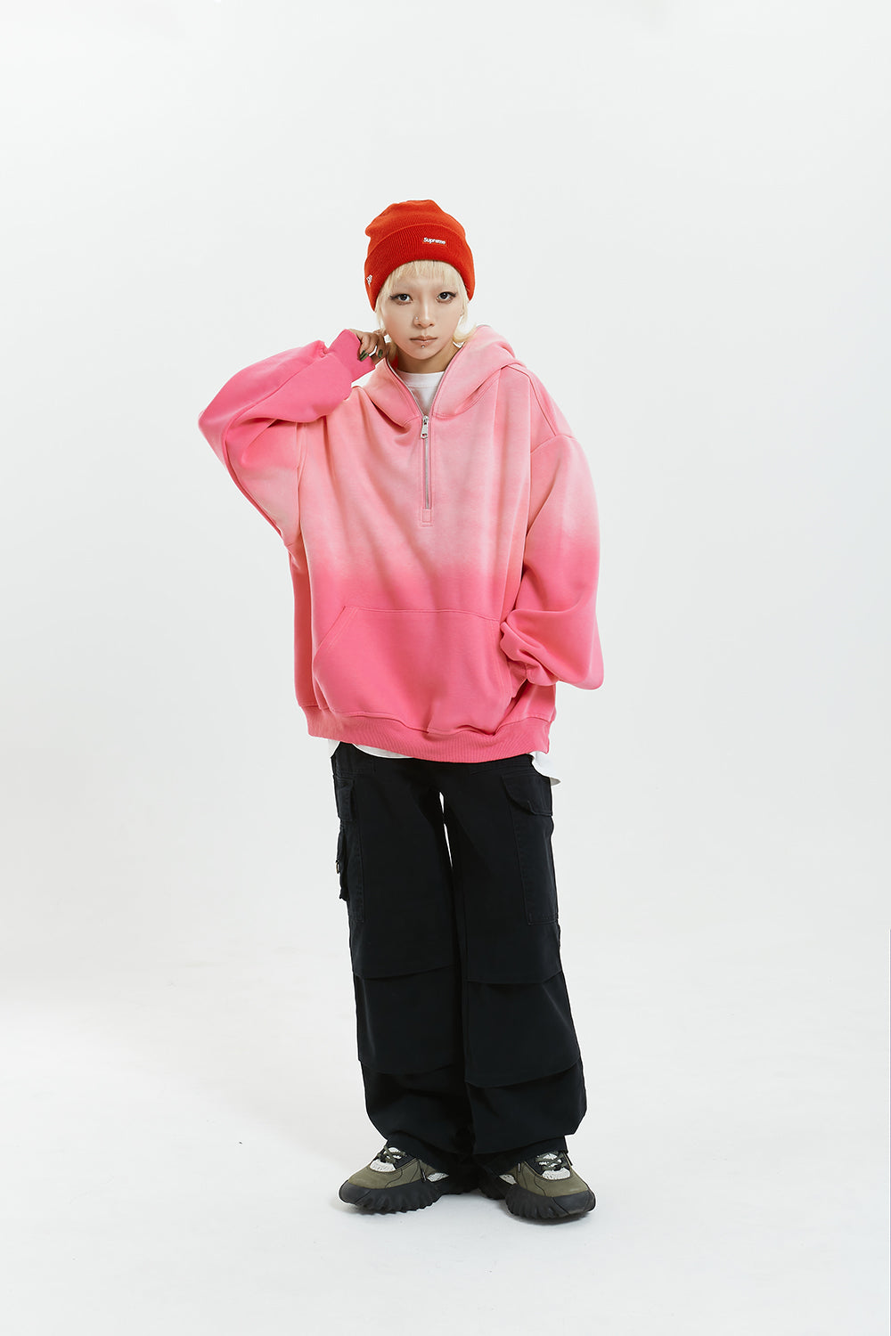 QS123B half zip hoodie