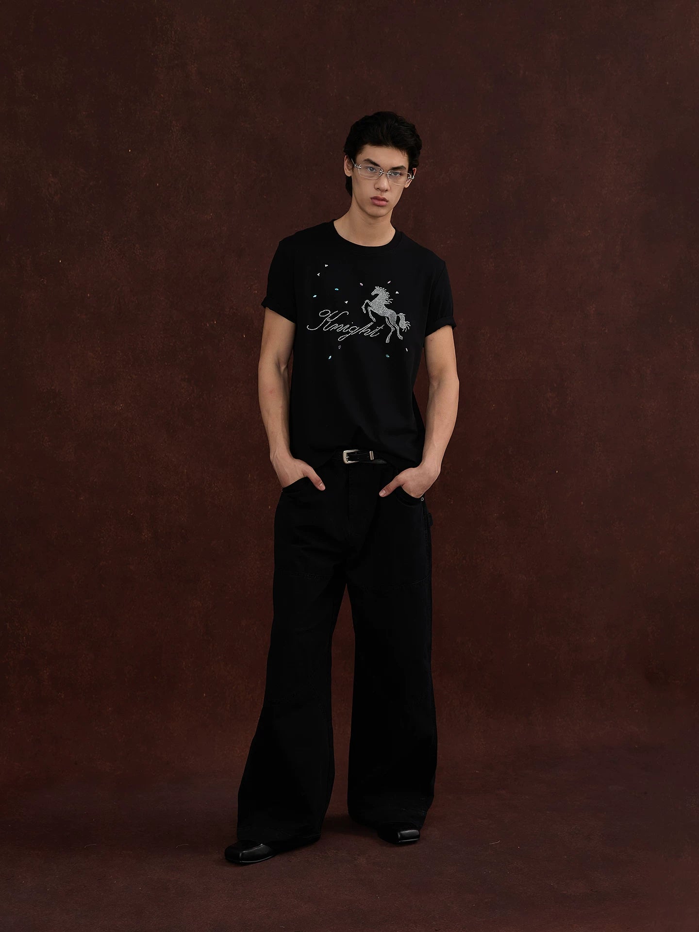 QS840B rhinestone tee