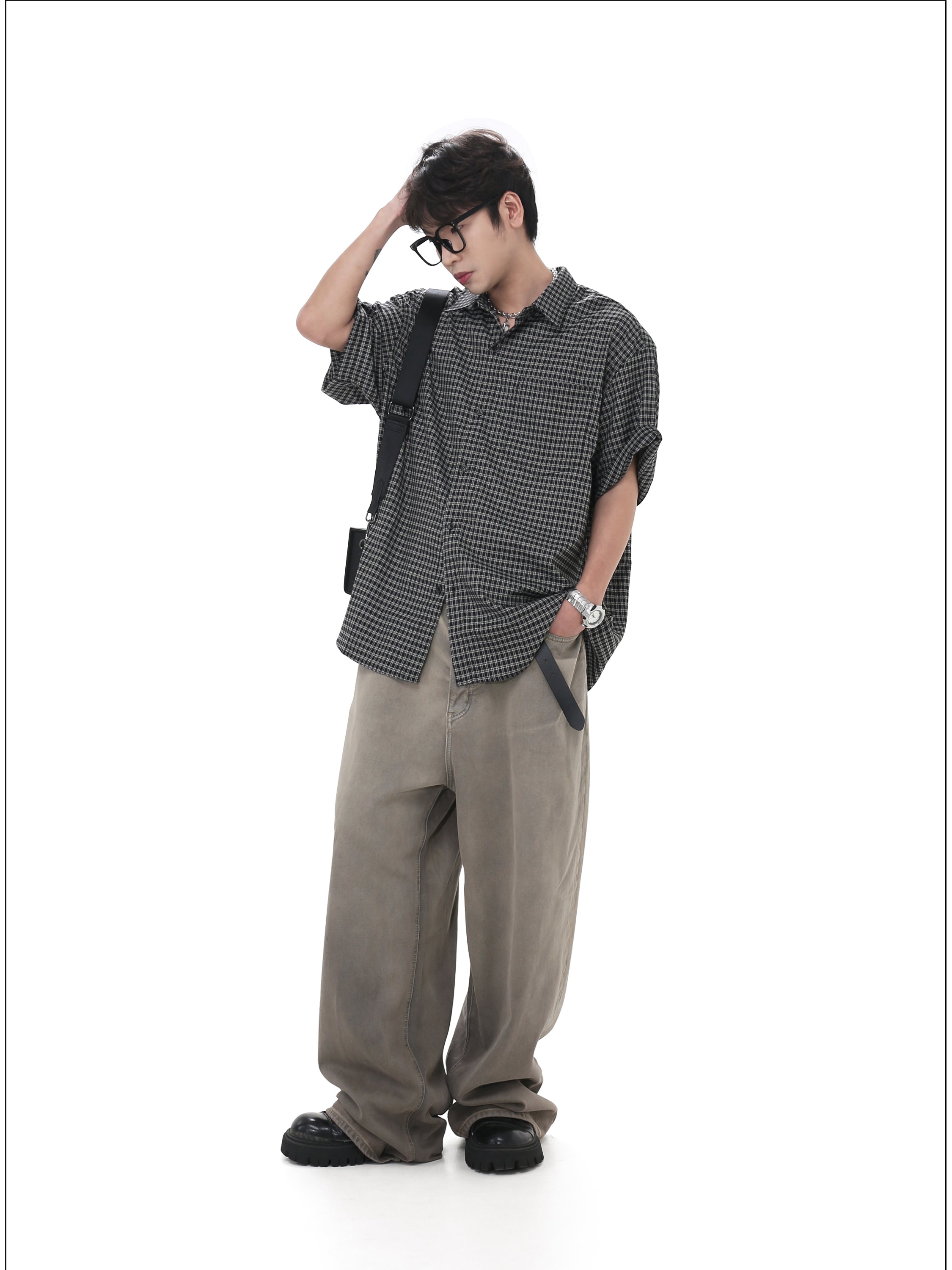 QS448B check shirts