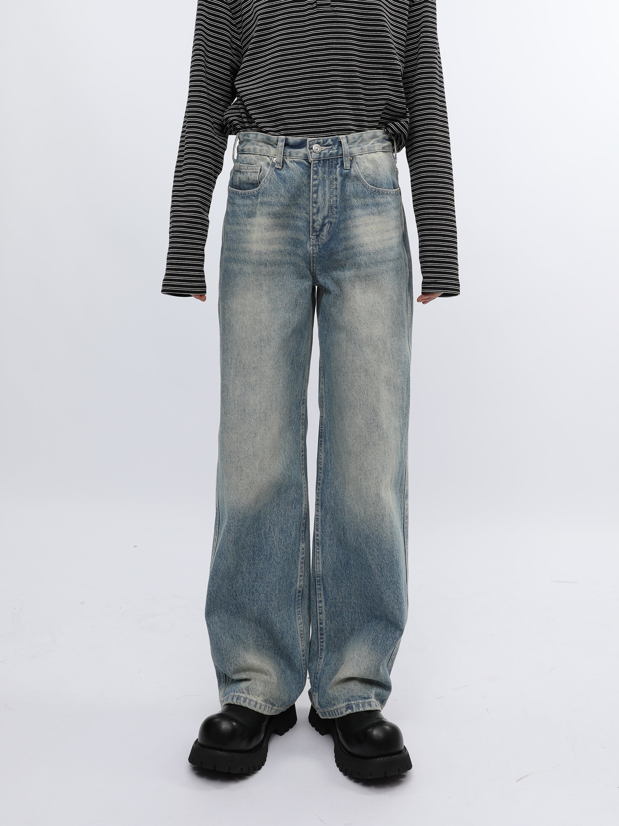 QS099B ripped denim