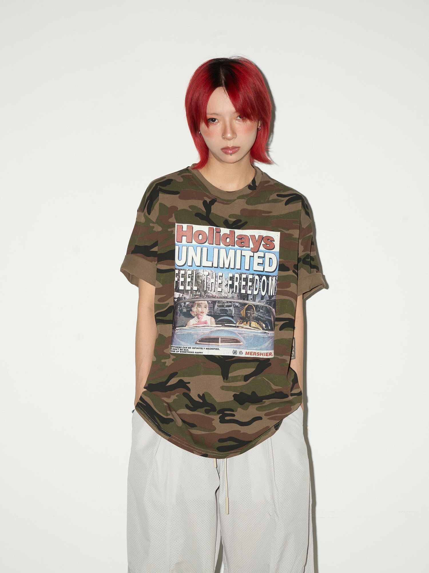 QS576B camouflage tee